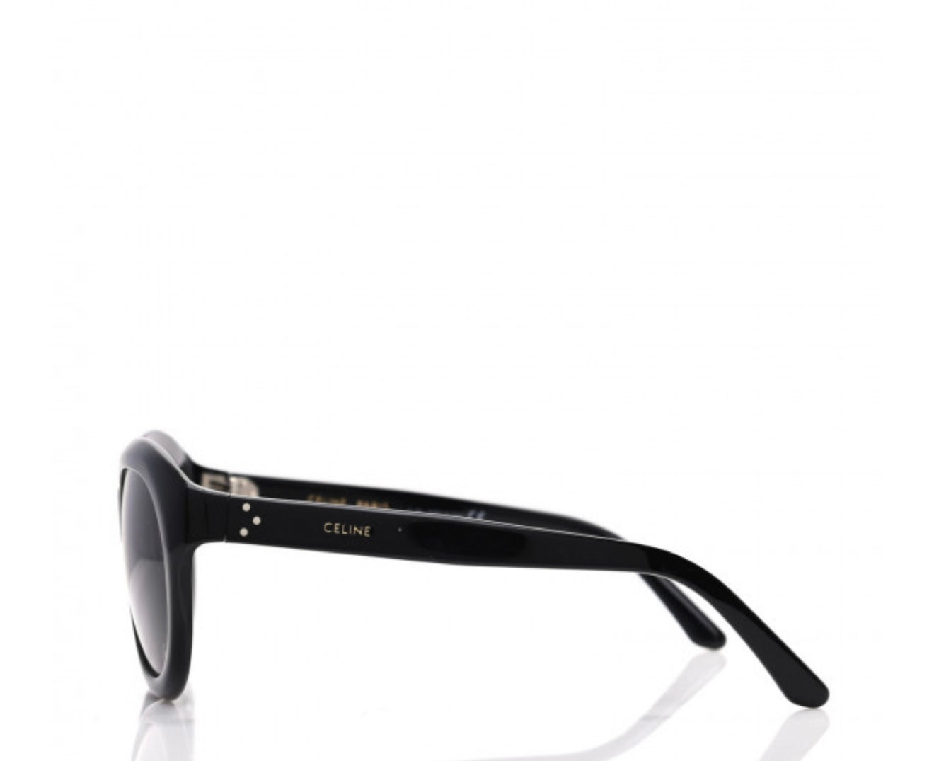 CELINE
Acetate Round Sunglasses CL400711 Black