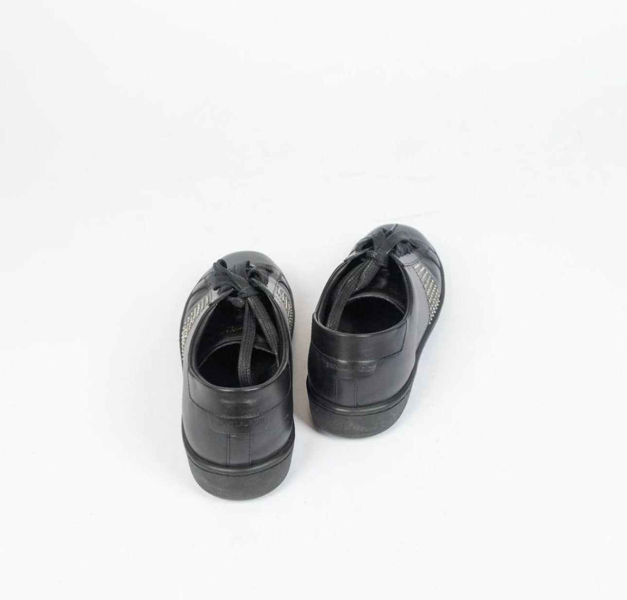 Saint Laurent Paris -Black Leather Studded