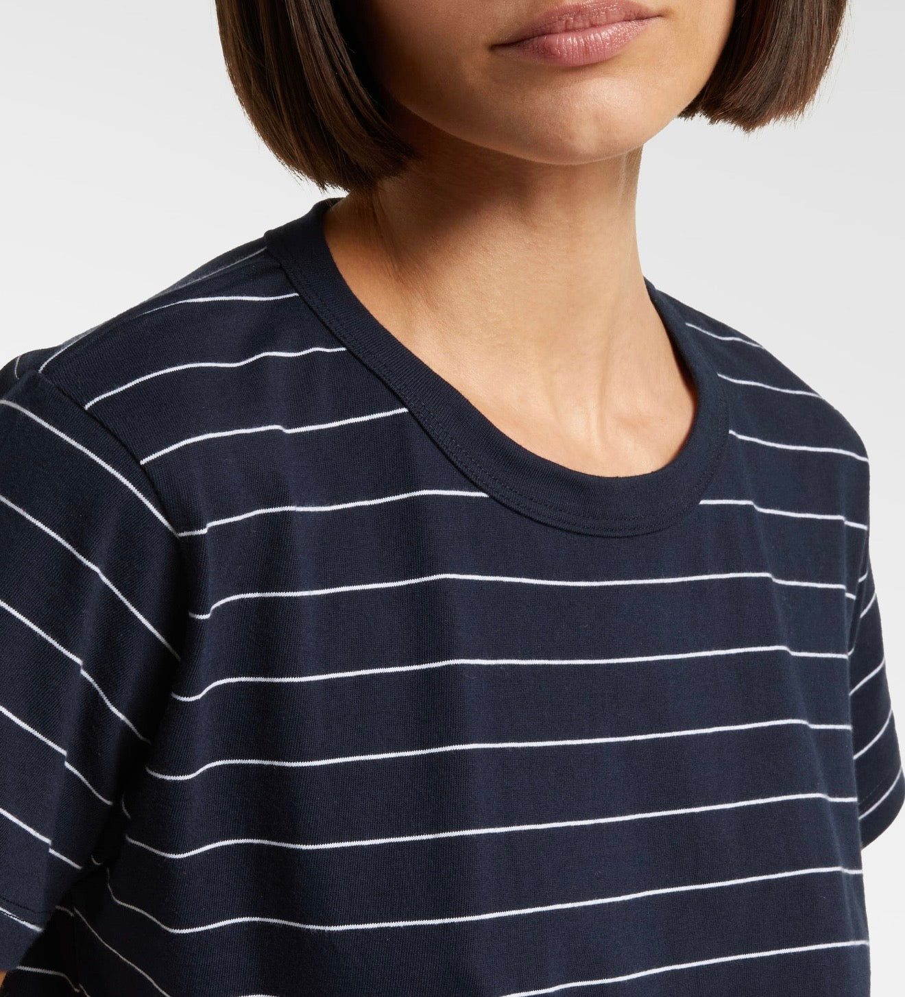 LESET The Margo Stripe Tee in Cotton