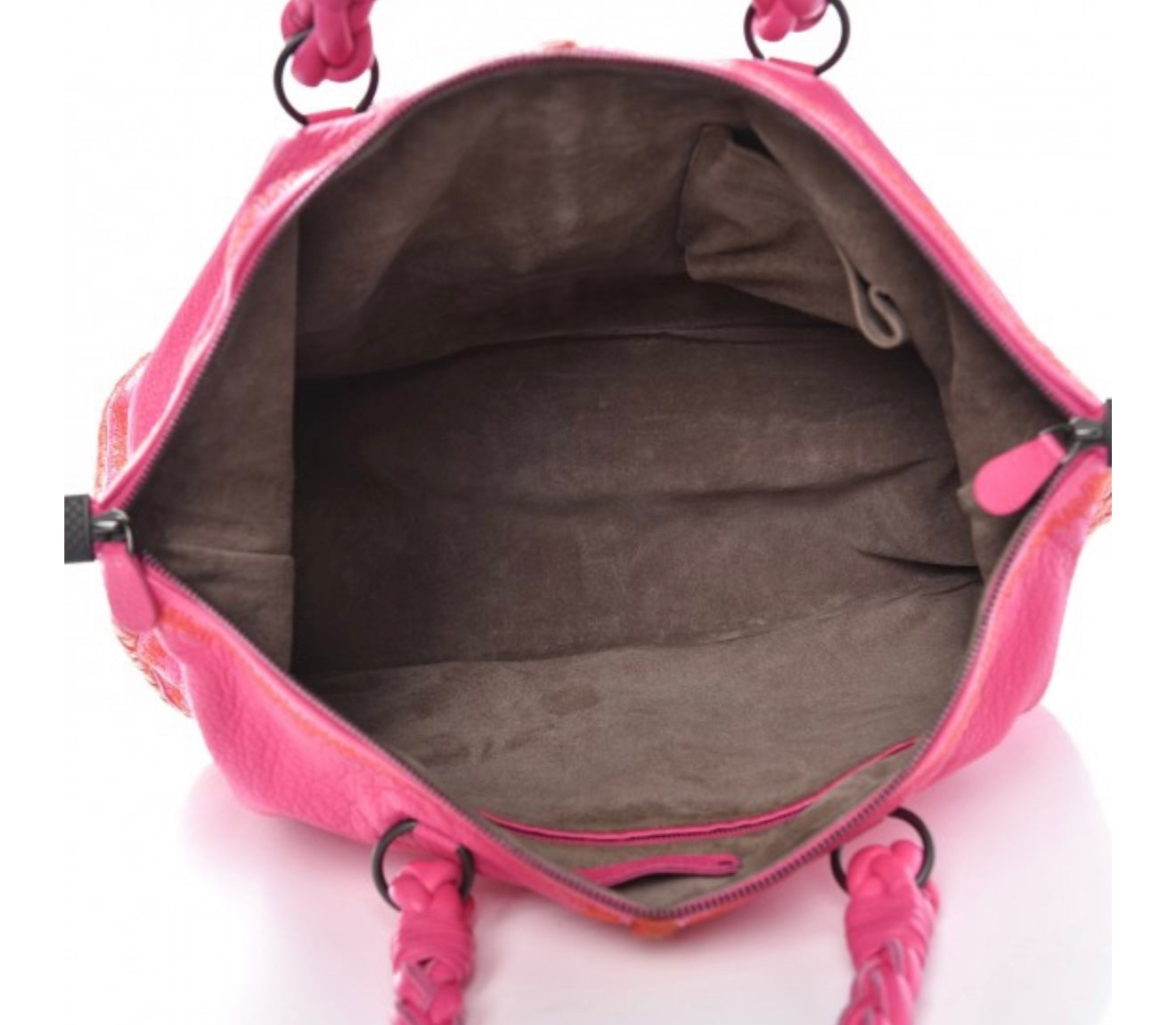 Bottega Veneta Borsa Cervo Handbag in Pink Leather