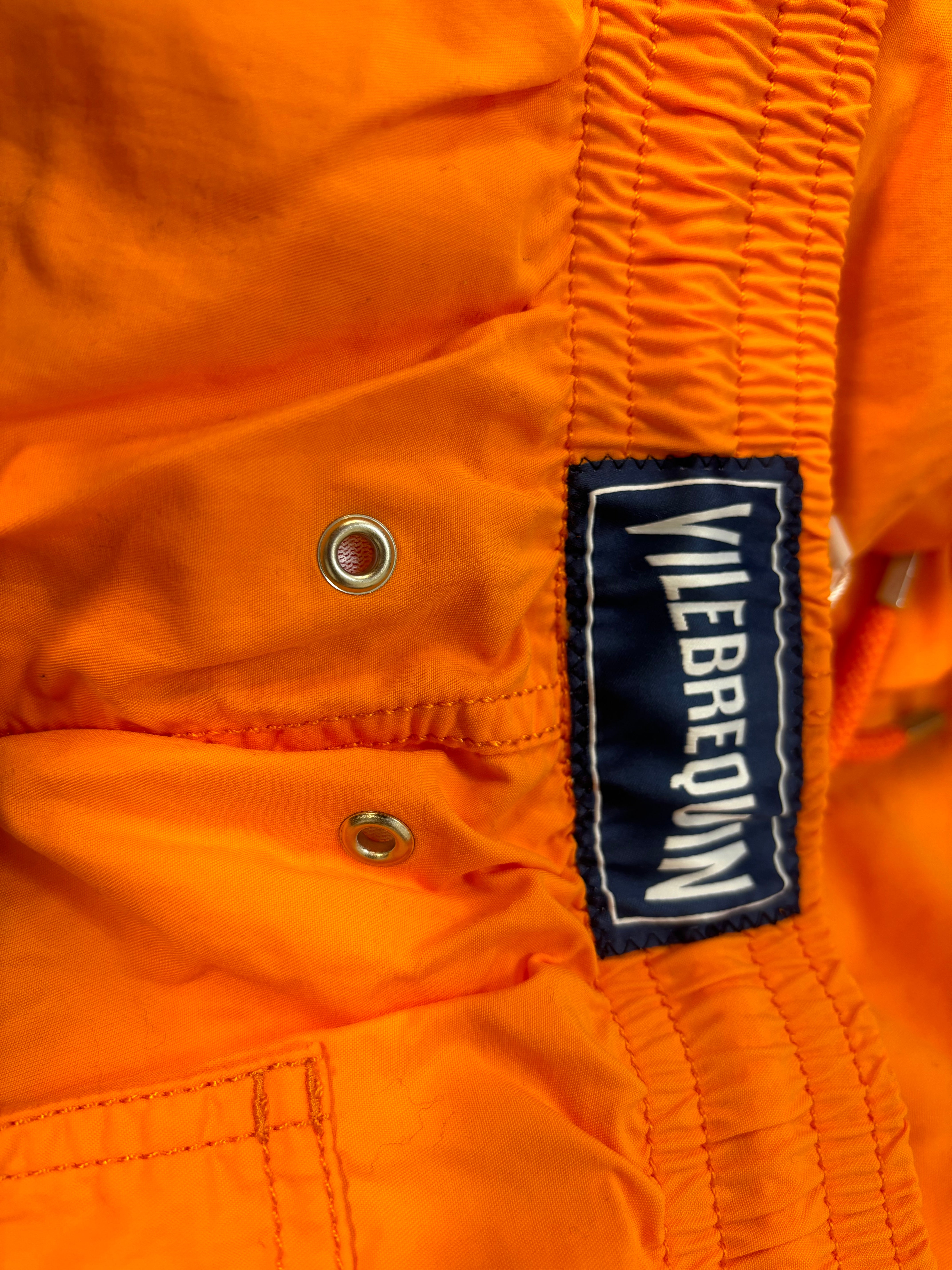 VILEBREQUIN bright orange swim trunks