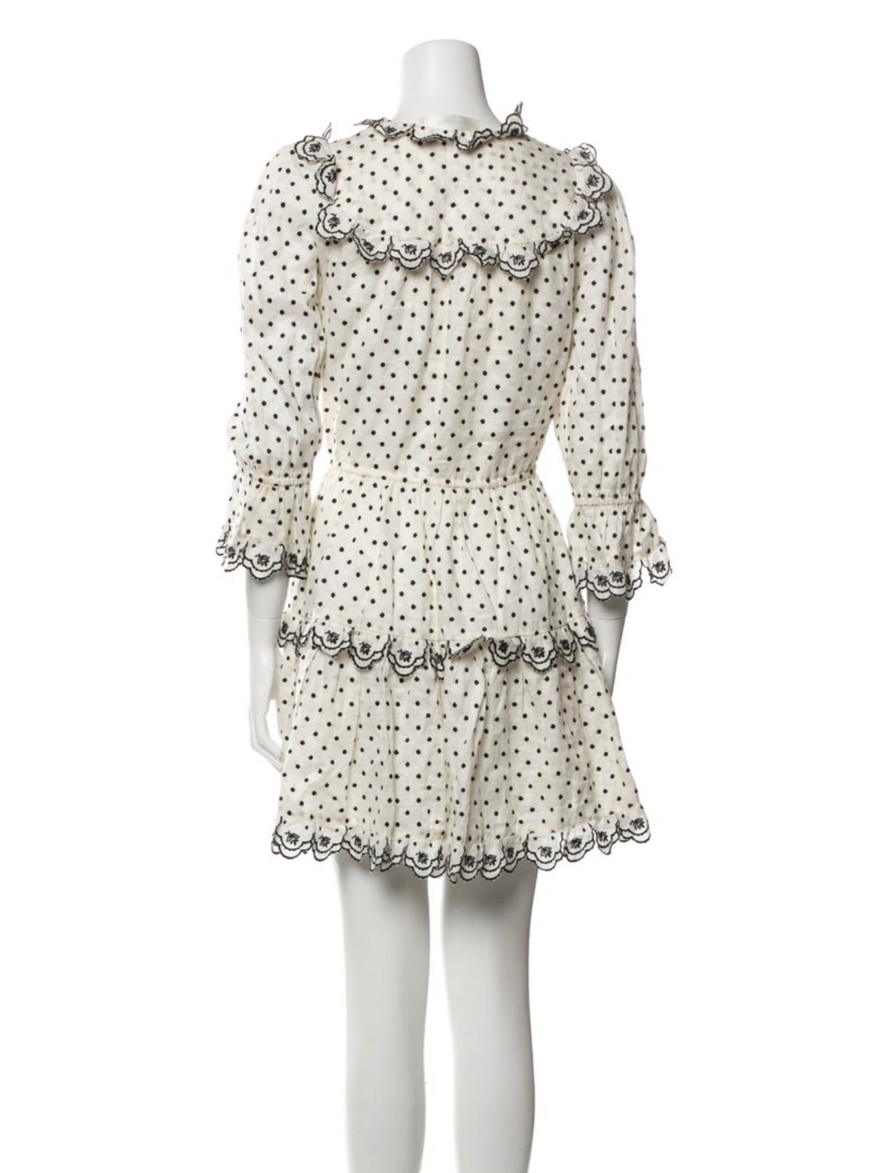 ZIMMERMANN - Polka Dot Linen Mini Dress