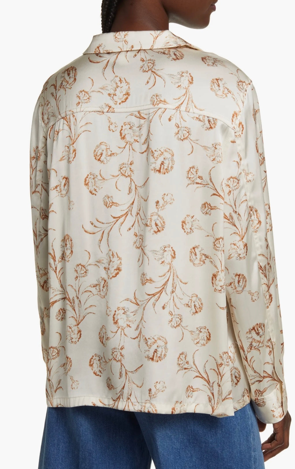 TREASURE & BOND Satin Ivory-Rust Cascade Blooms SET