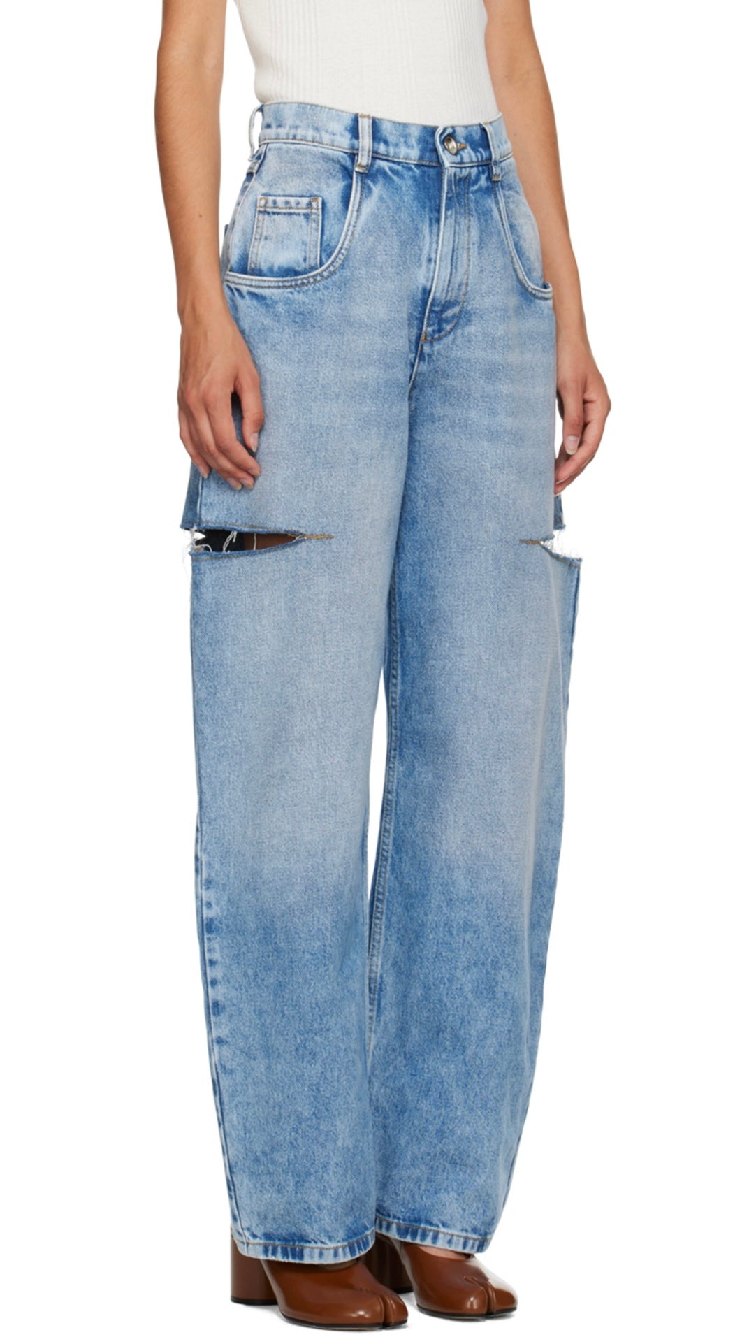 Maison Margiela Side Slit 5 Pockets Jeans