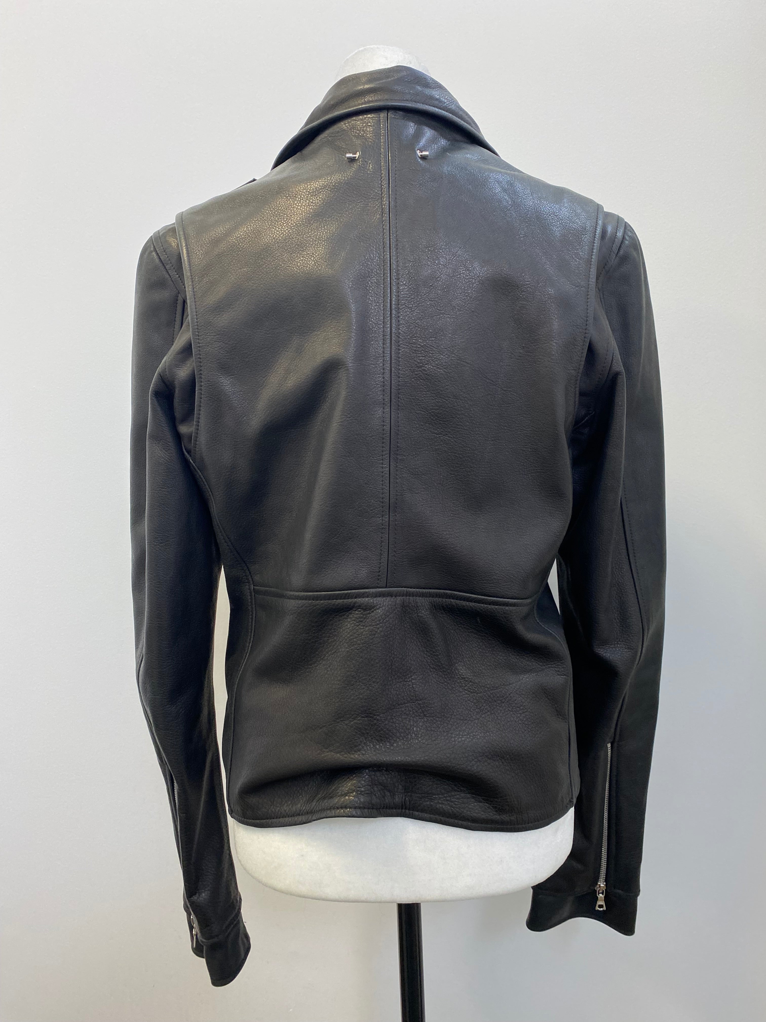 Black X Namesake Gucci-Lined Leather Jacket