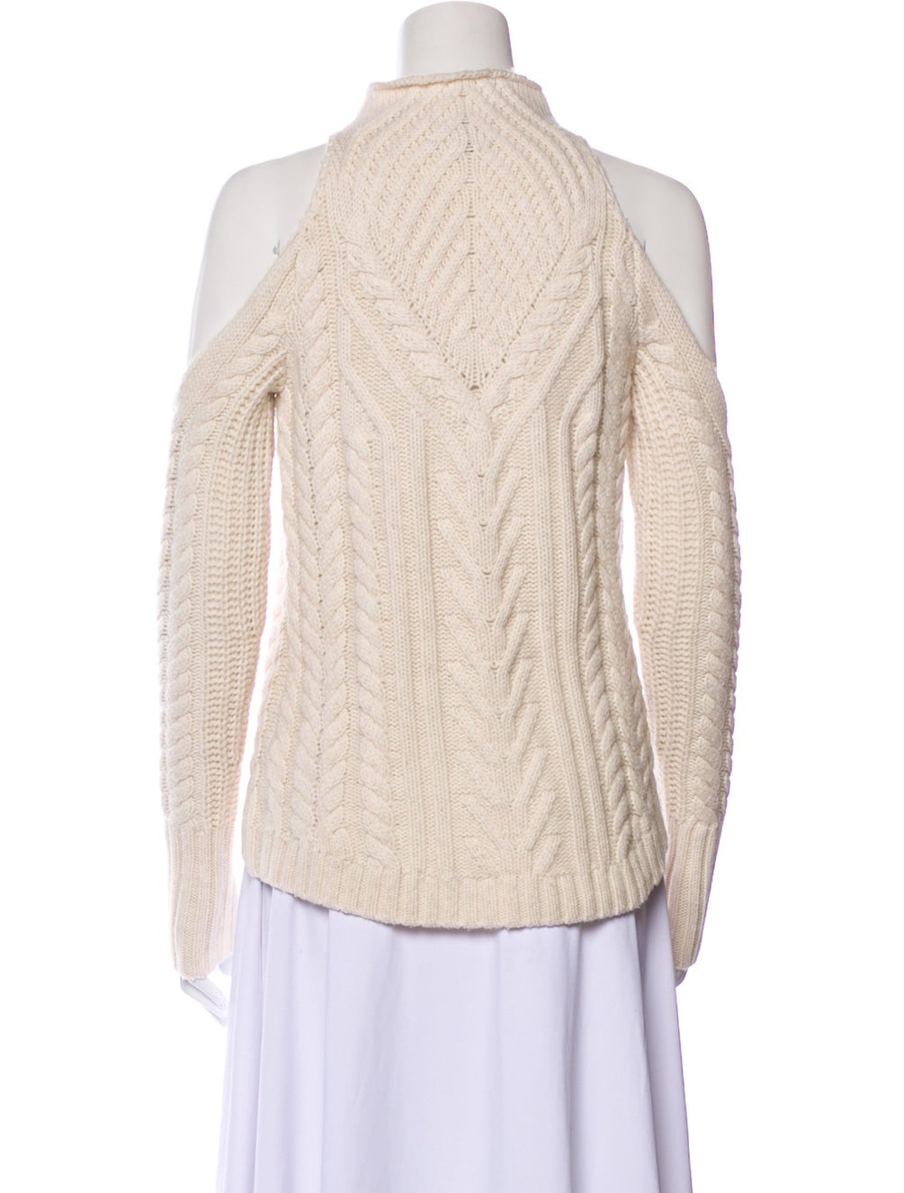 Intermix Cold Shoulder Wool Sweater