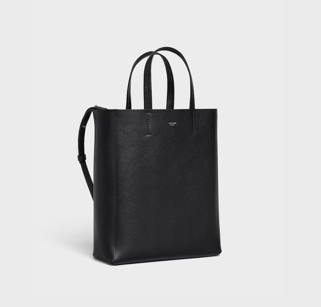 CELINE “small Cabas” grained calfskin tote