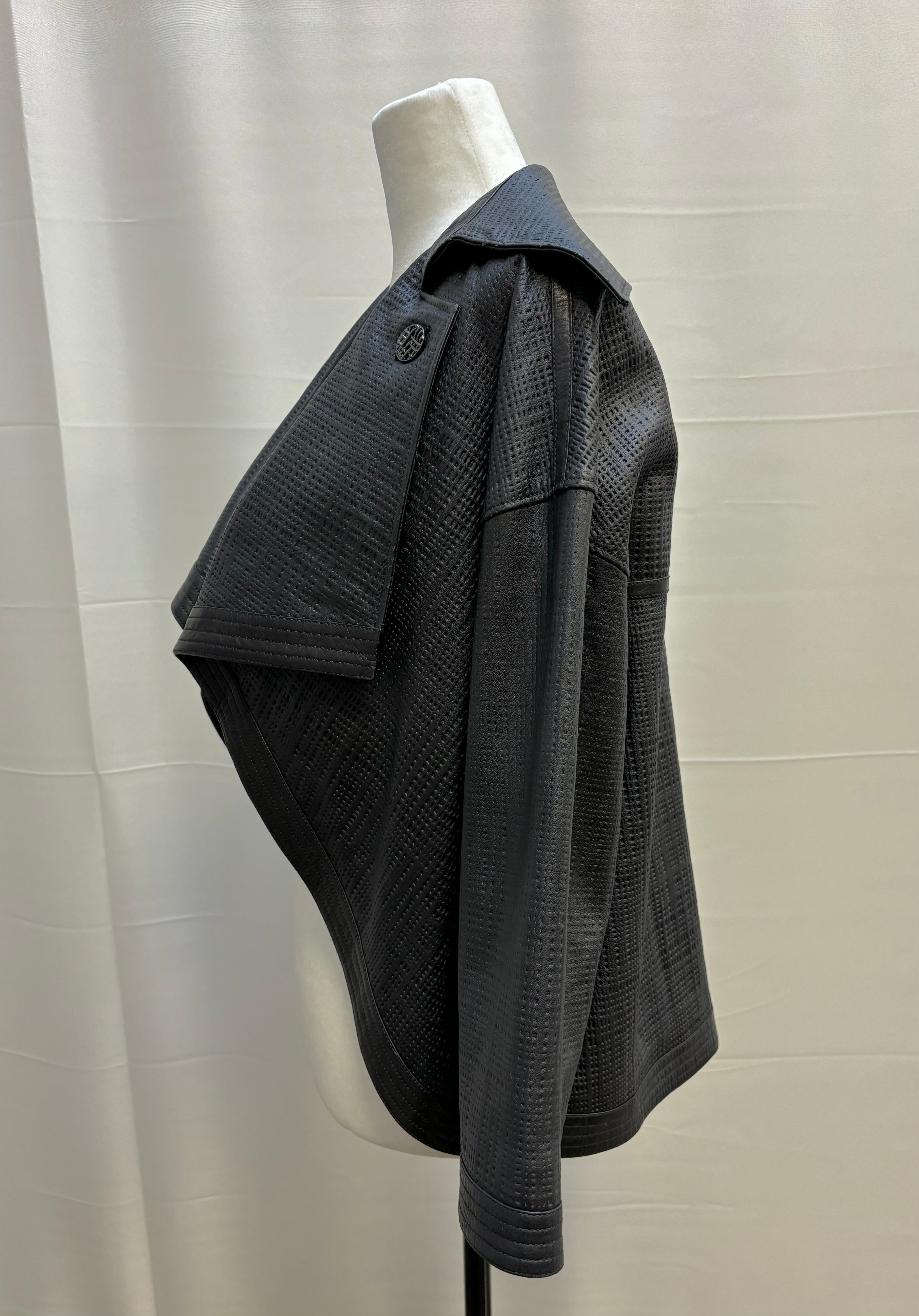 Chanel Draped Leather Jacket