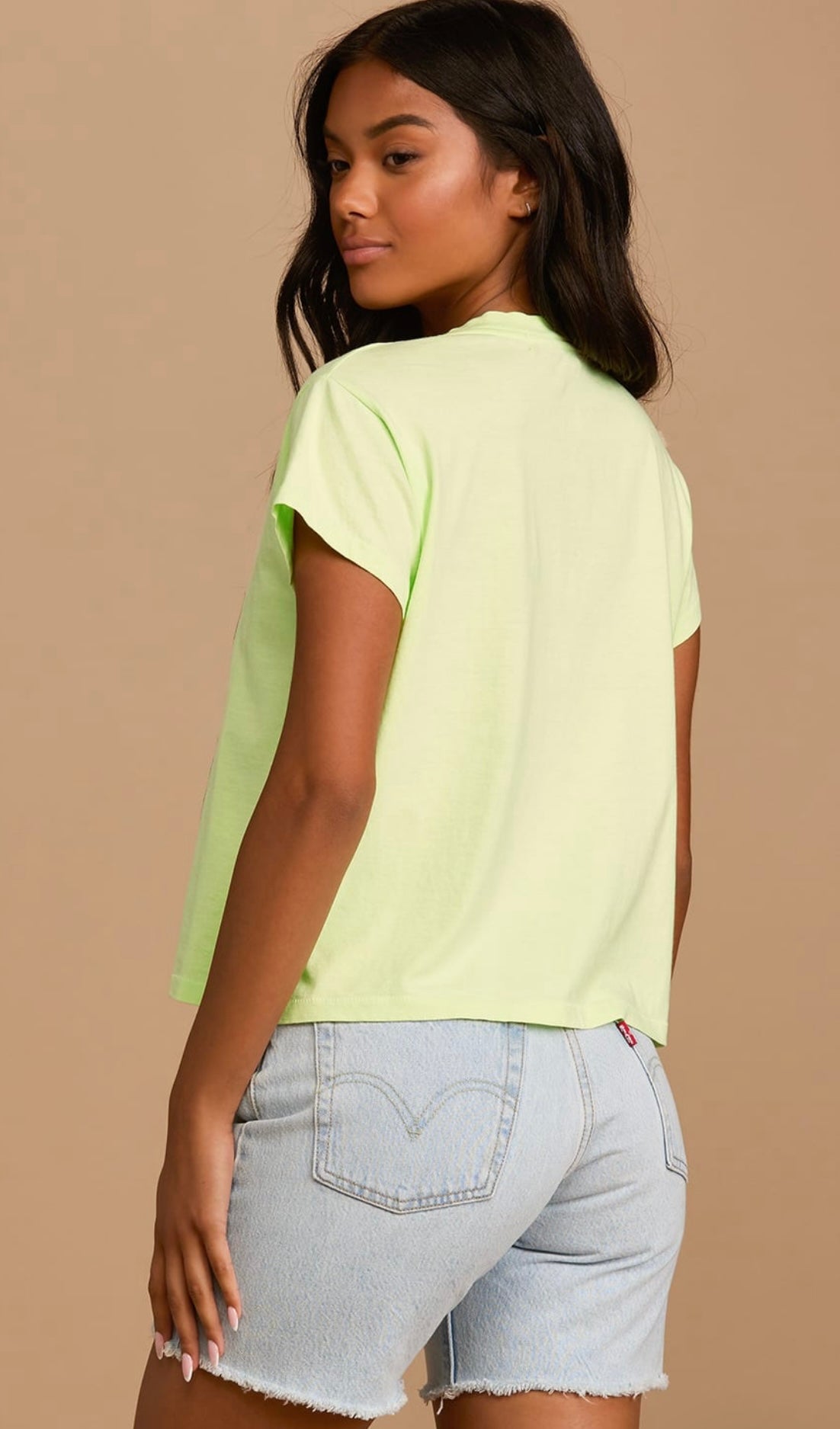 DAYDREAMER - Bob Marley Don't Worry Neon Green Graphic Girlfriend Tee