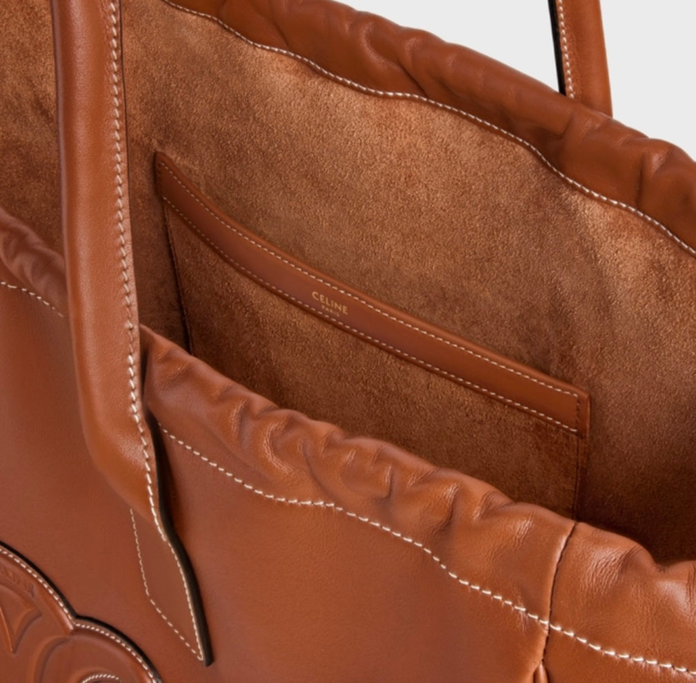 CELINE - CABAS DRAWSTRING CUIR TRIOMPHE IN SMOOTH CALFSKIN
TAN