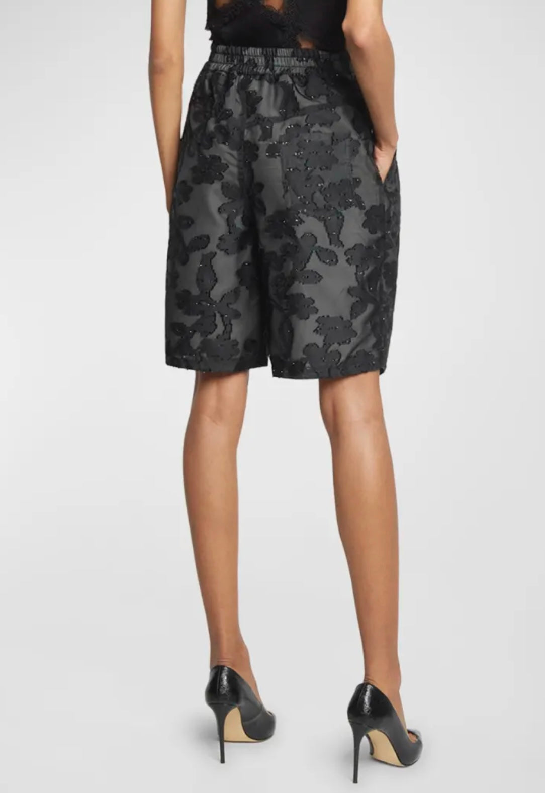 Koche
Floral Embellished Bermuda Shorts