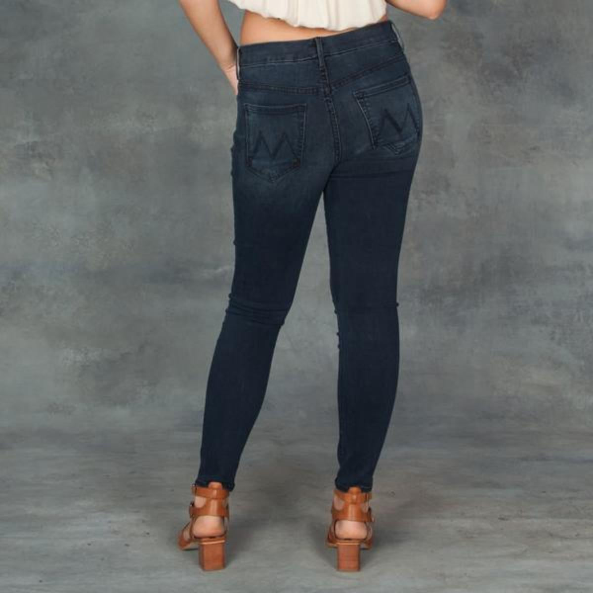 MOTHER high waist cropped looker jeans in my wildest ride