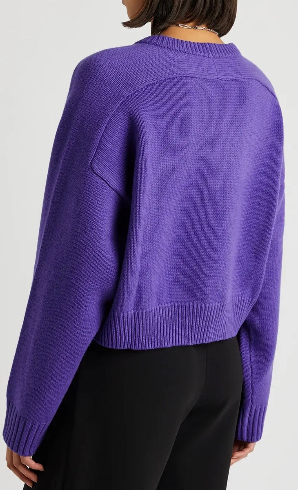 LouLou Studio purple knit crewneck