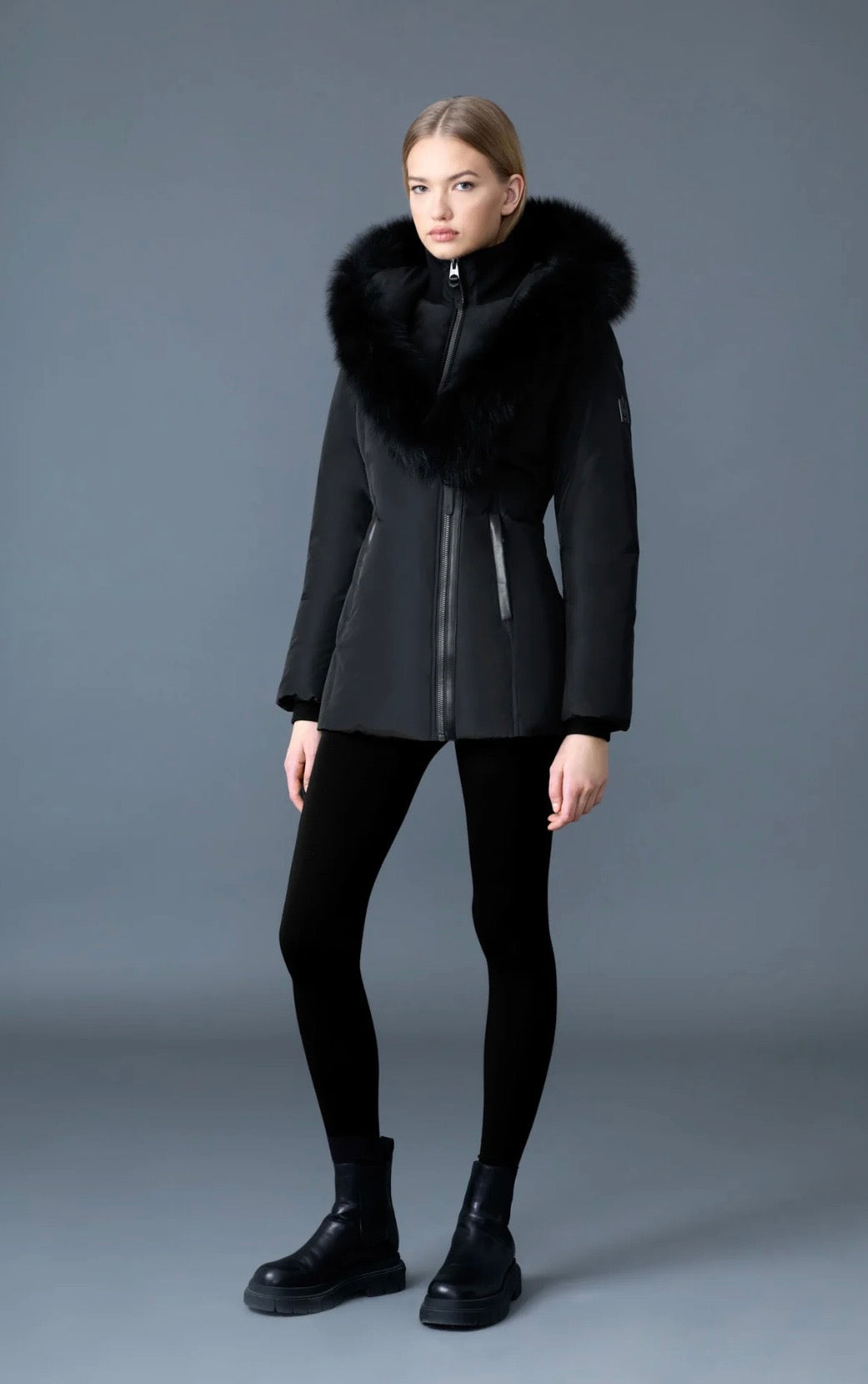 Mackage Adali Fur Trimmed Hooded Down Coat