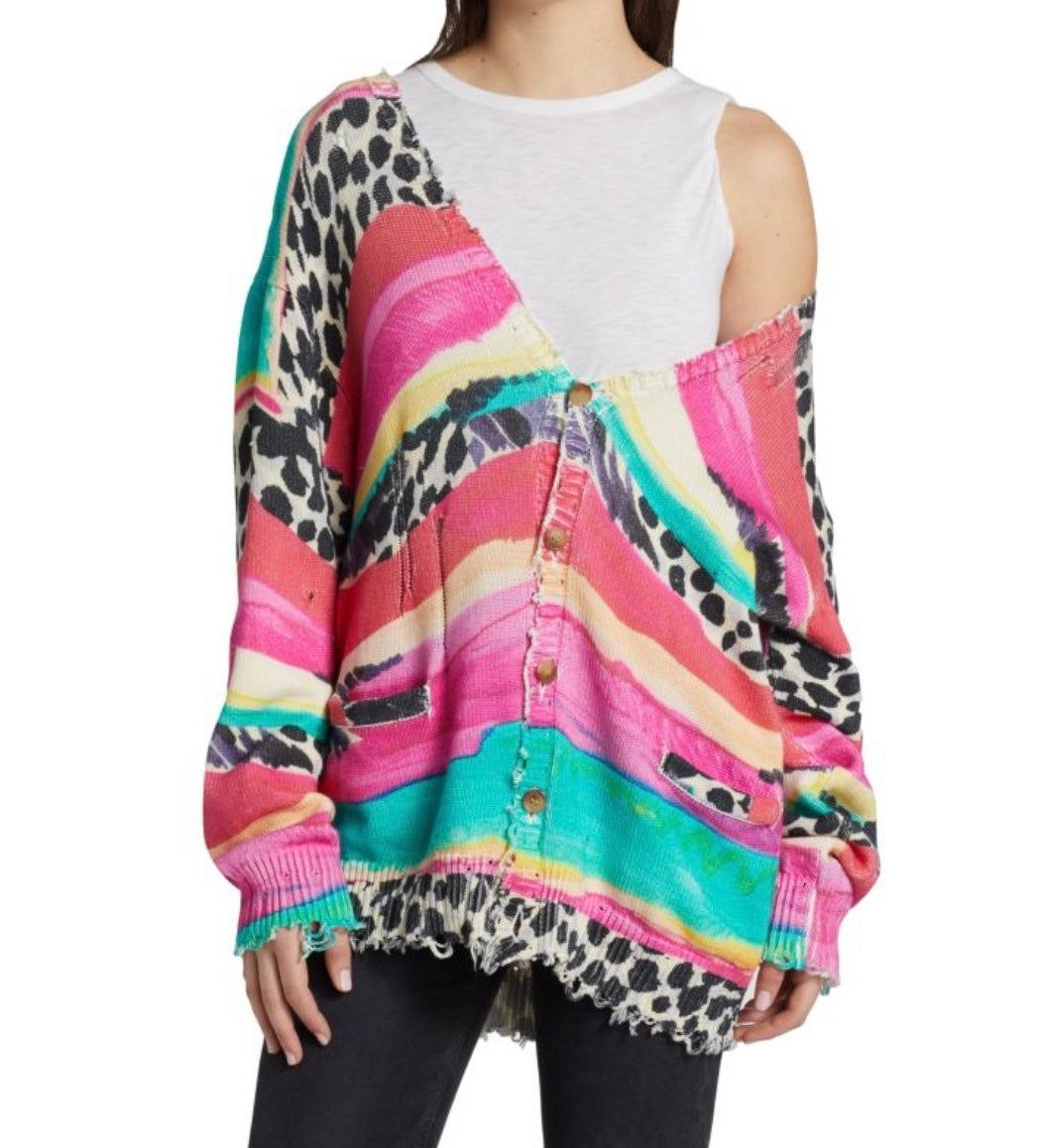 R13
Multi Stripe Cardigan