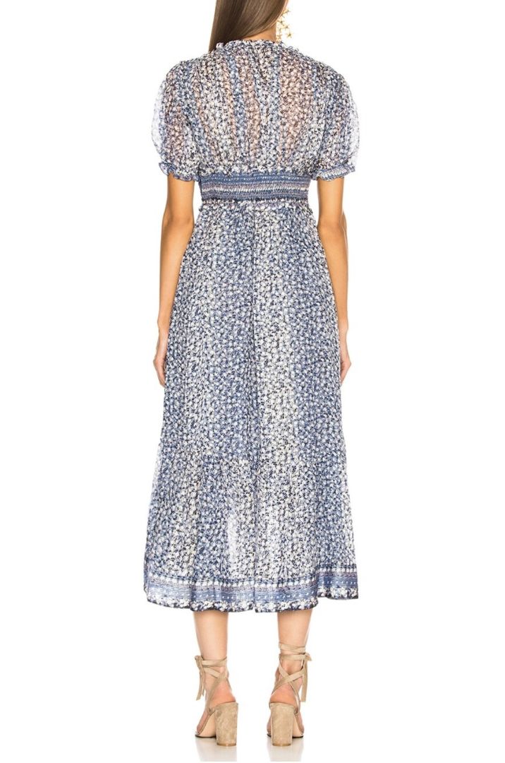 Ulla Johnson Floral Puff Sleeve Maxi Dress