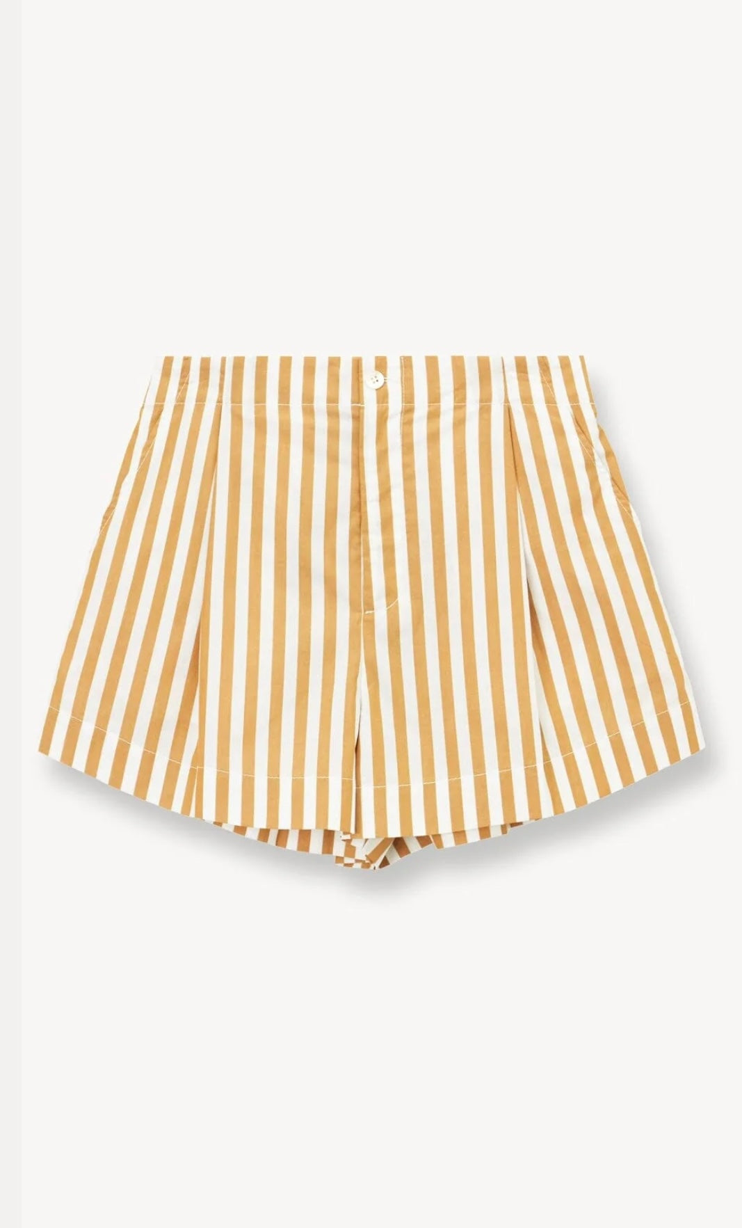 STAUD - ZOEY SHORT KHAKI STRIPE