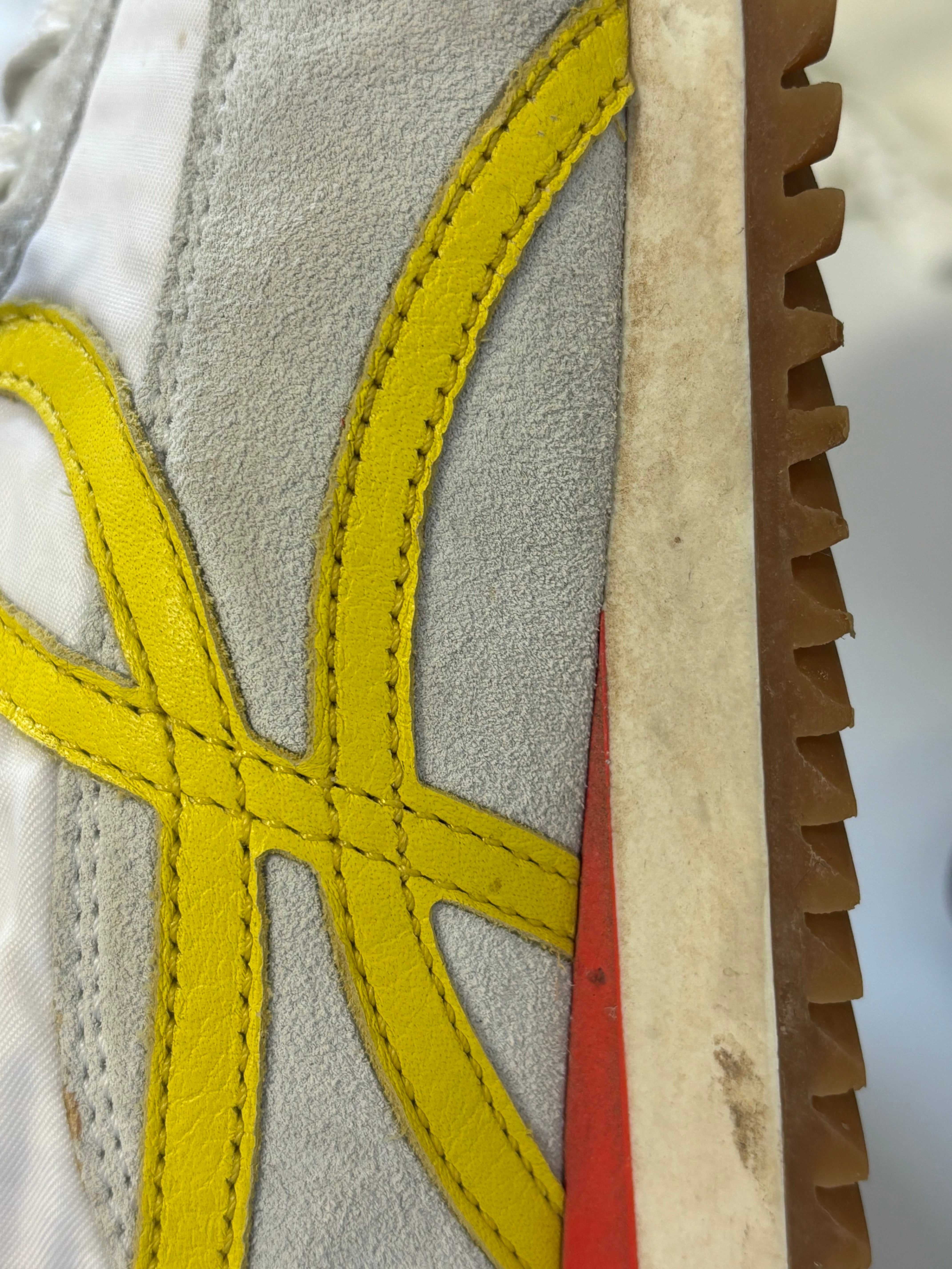 LOEWE sneakers, white with orange and yellow