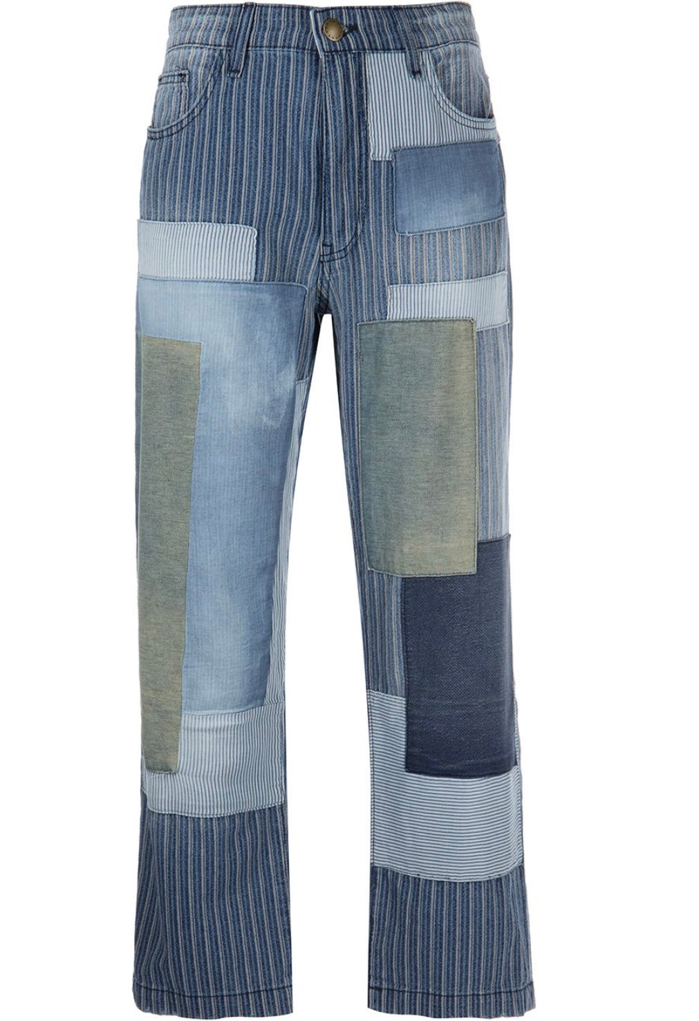 THE GREAT
The Billy Jean Patchwork Boyfriend Jeans