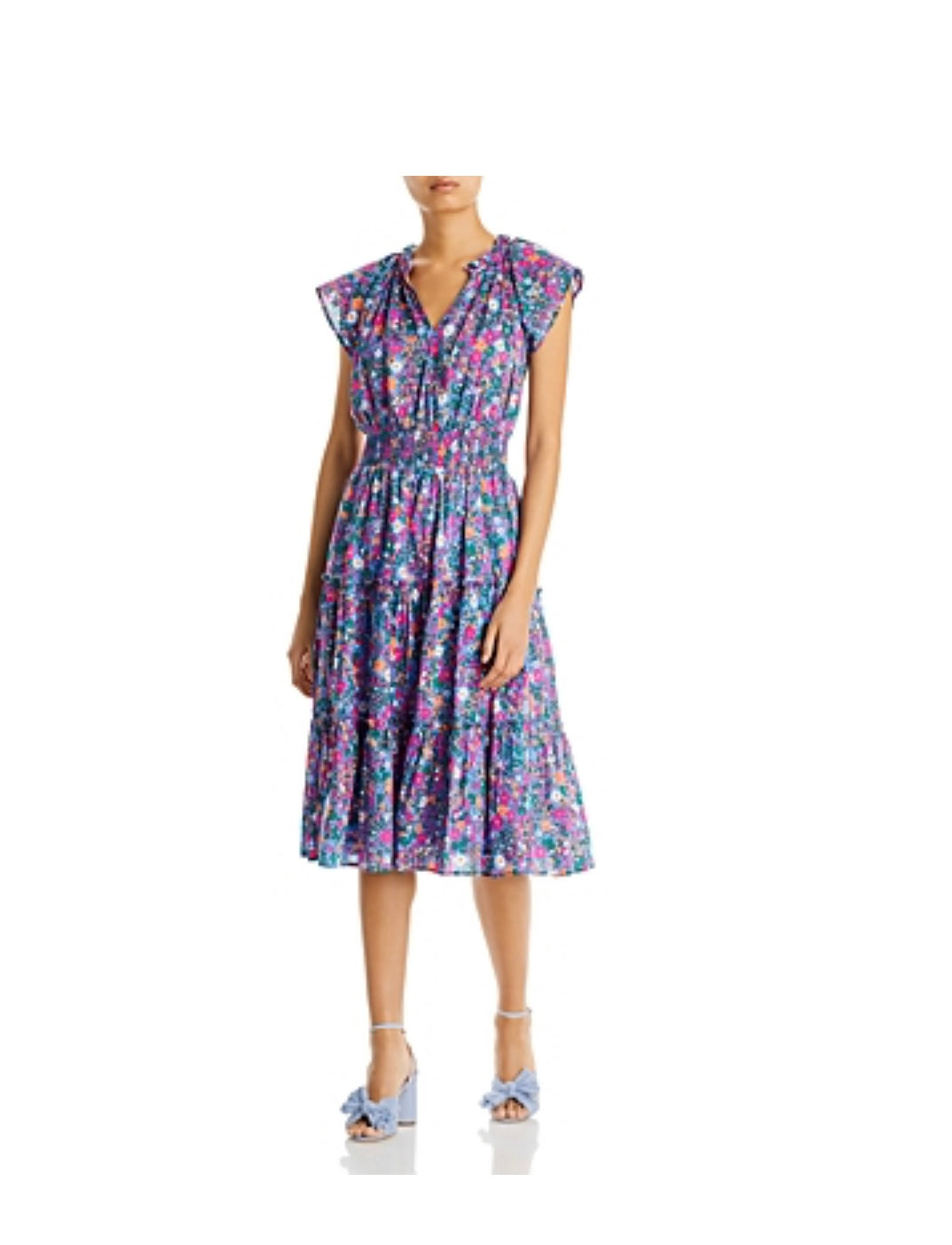 RAILS
Amellia Floral Print Smocked Waist Dress