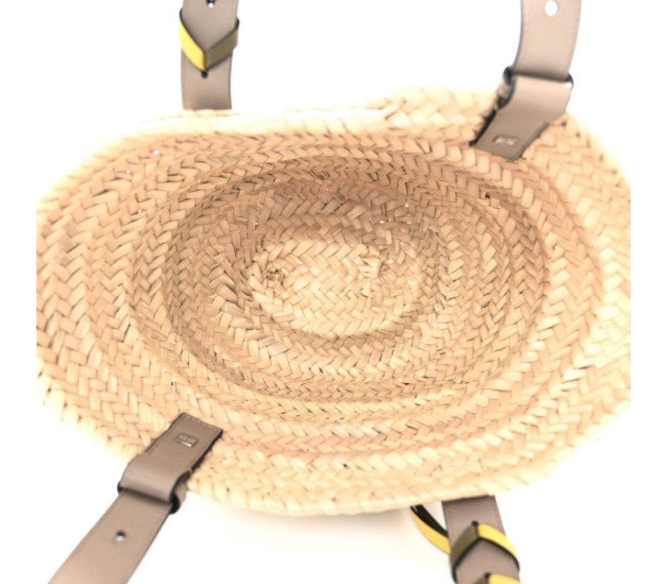 Loewe Beige Small Trimmed Basket Shoulder Bag