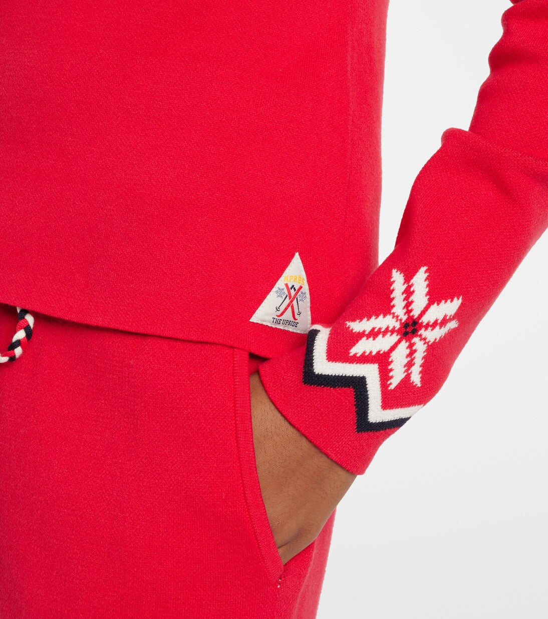 THE UPSIDE red apres ski sweat set