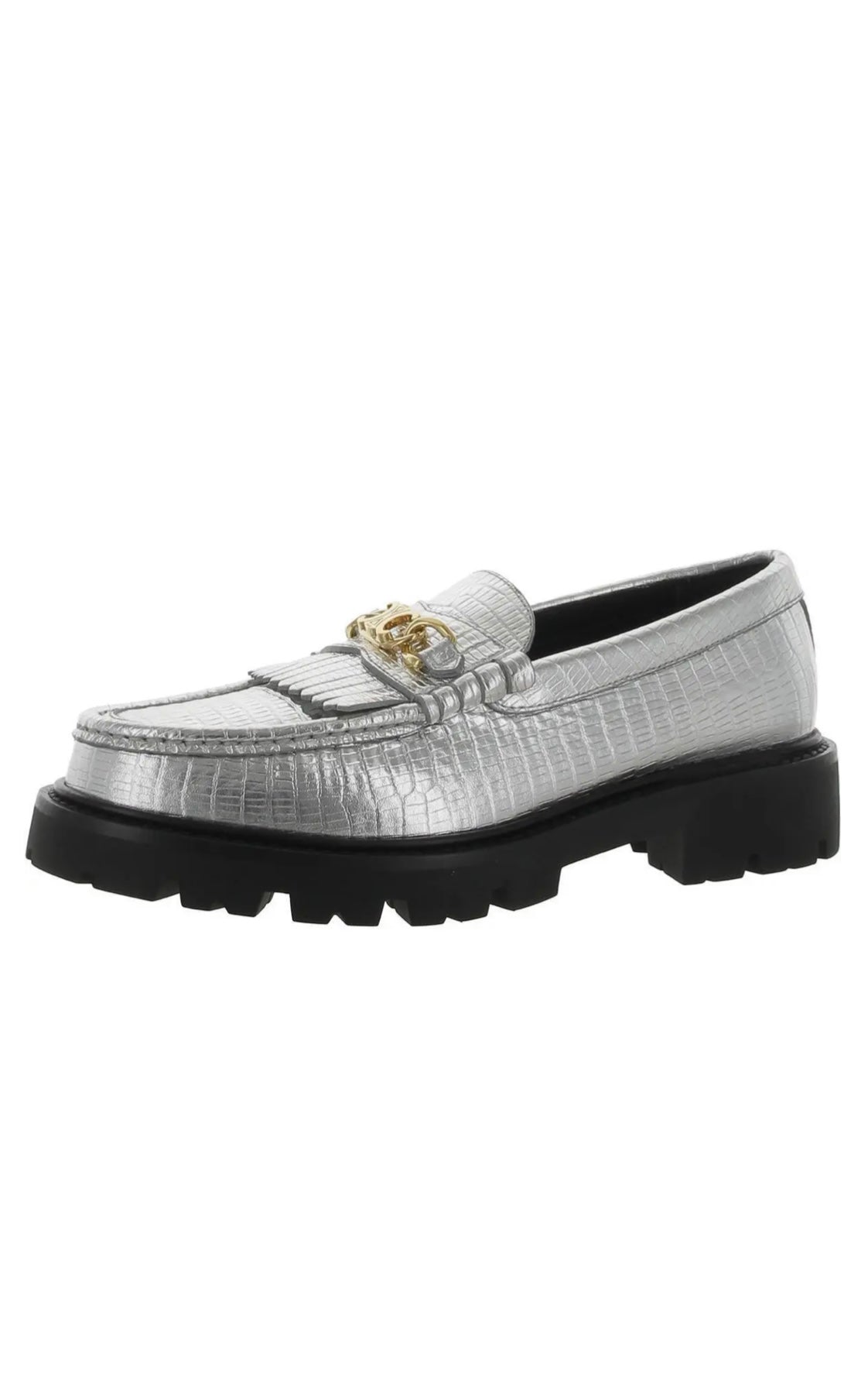 Celine
Margaret Triomphe Silver Loafers