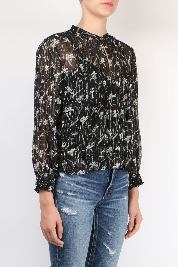 Veronica Beard Sheer Walker Blouse