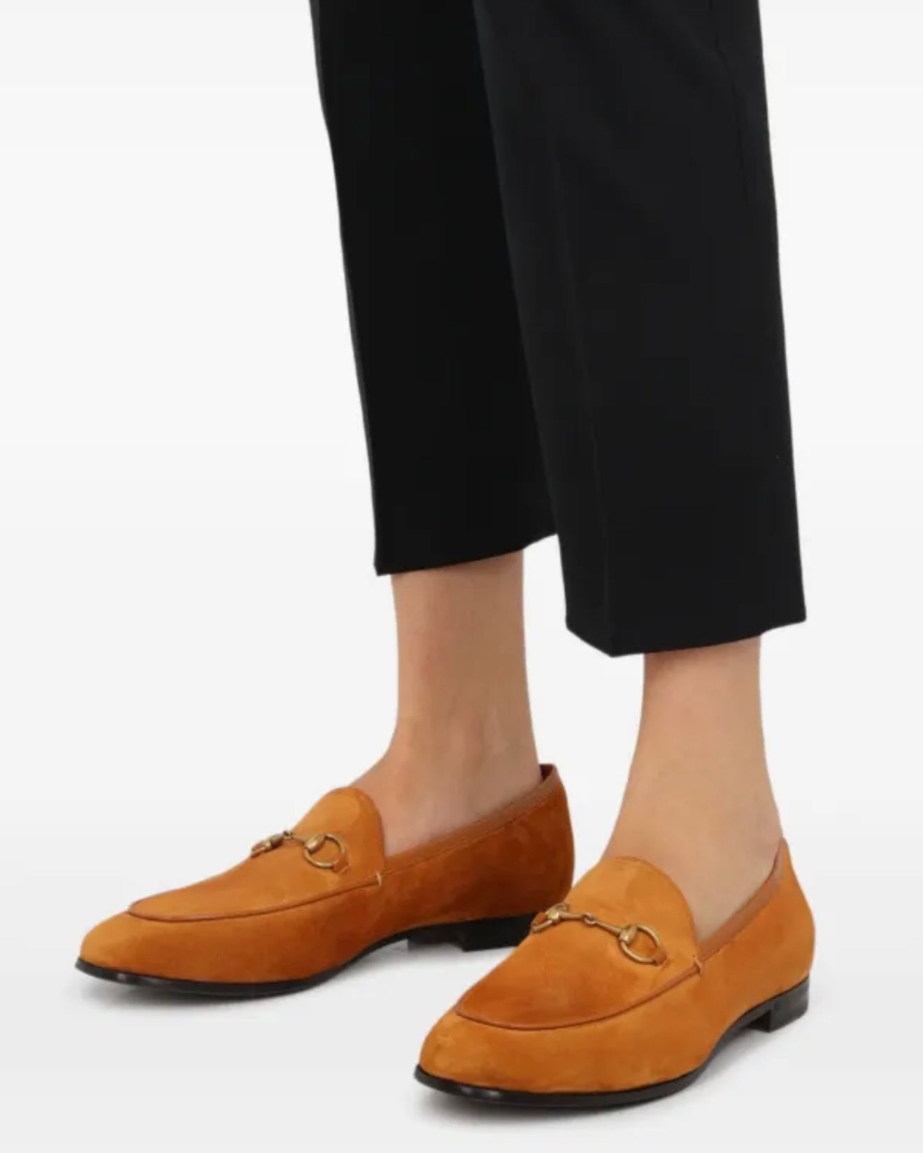 Gucci jordaan horsebit suede loafers