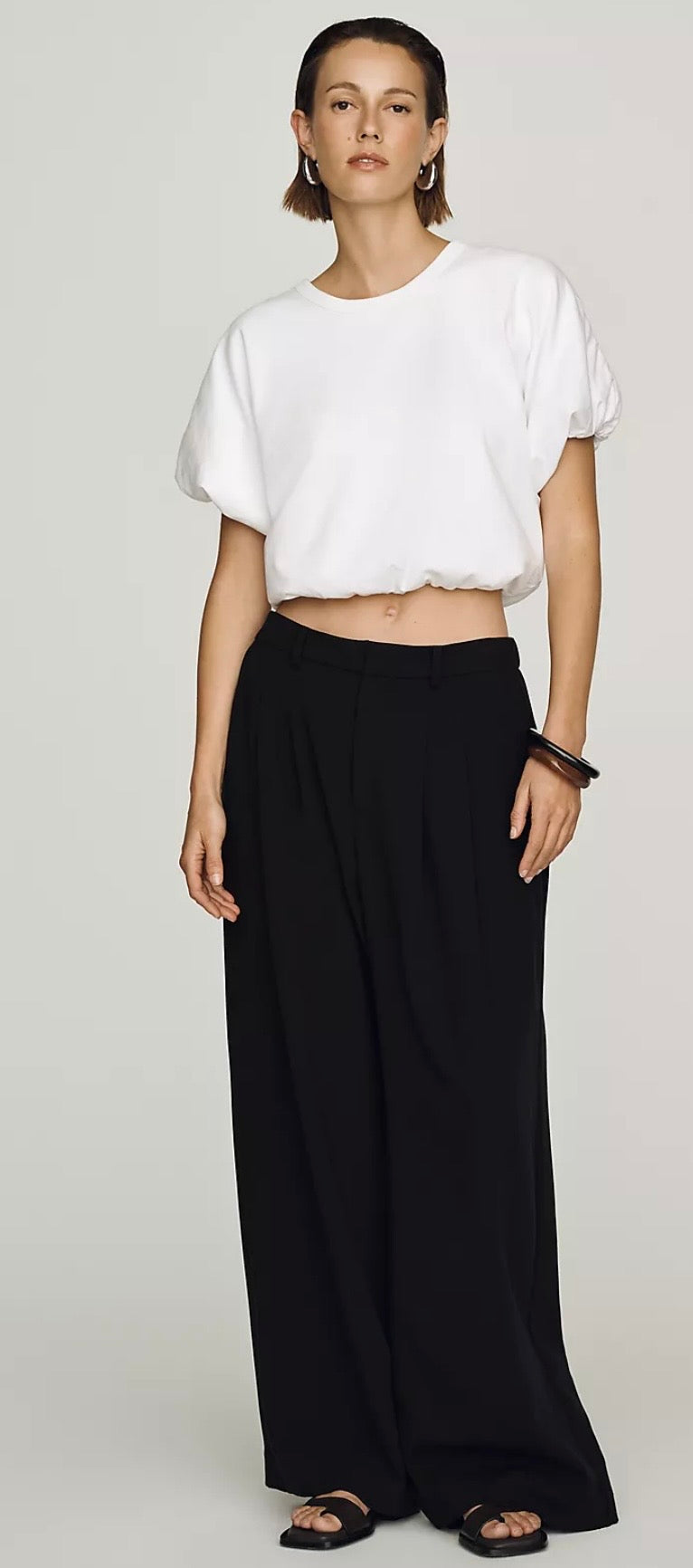 Citizens of Humanity Cotton Gia Bubble-Hem Tee