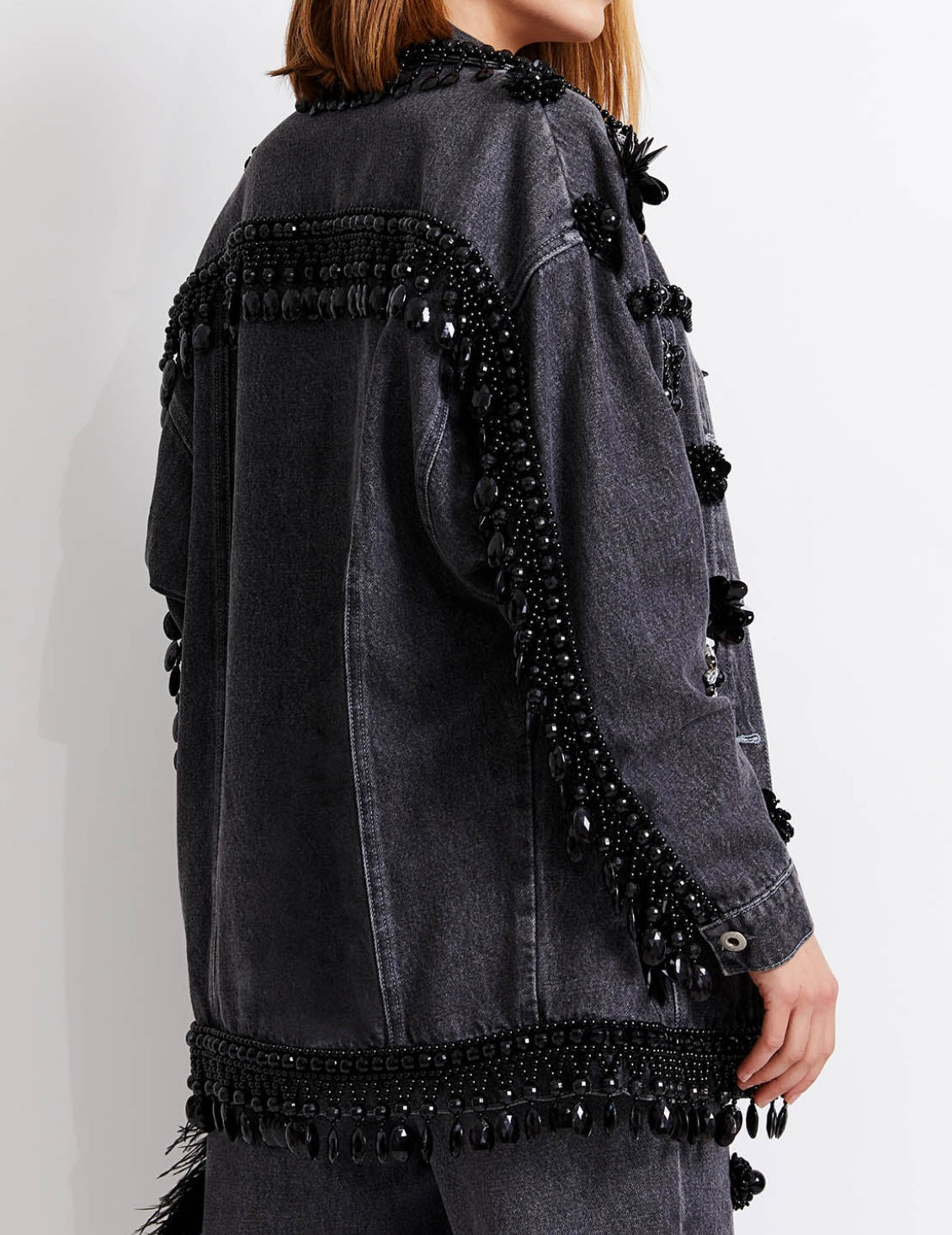 PATBO - HAND-BEADED DENIM JACKET