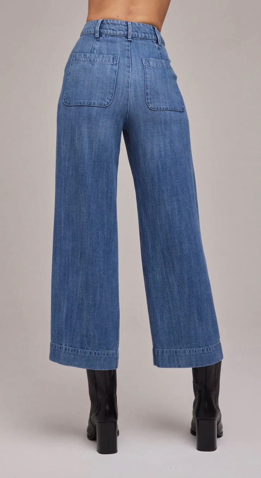 BELLA DAHL - Saige Wide Leg Crop Jeans Vint