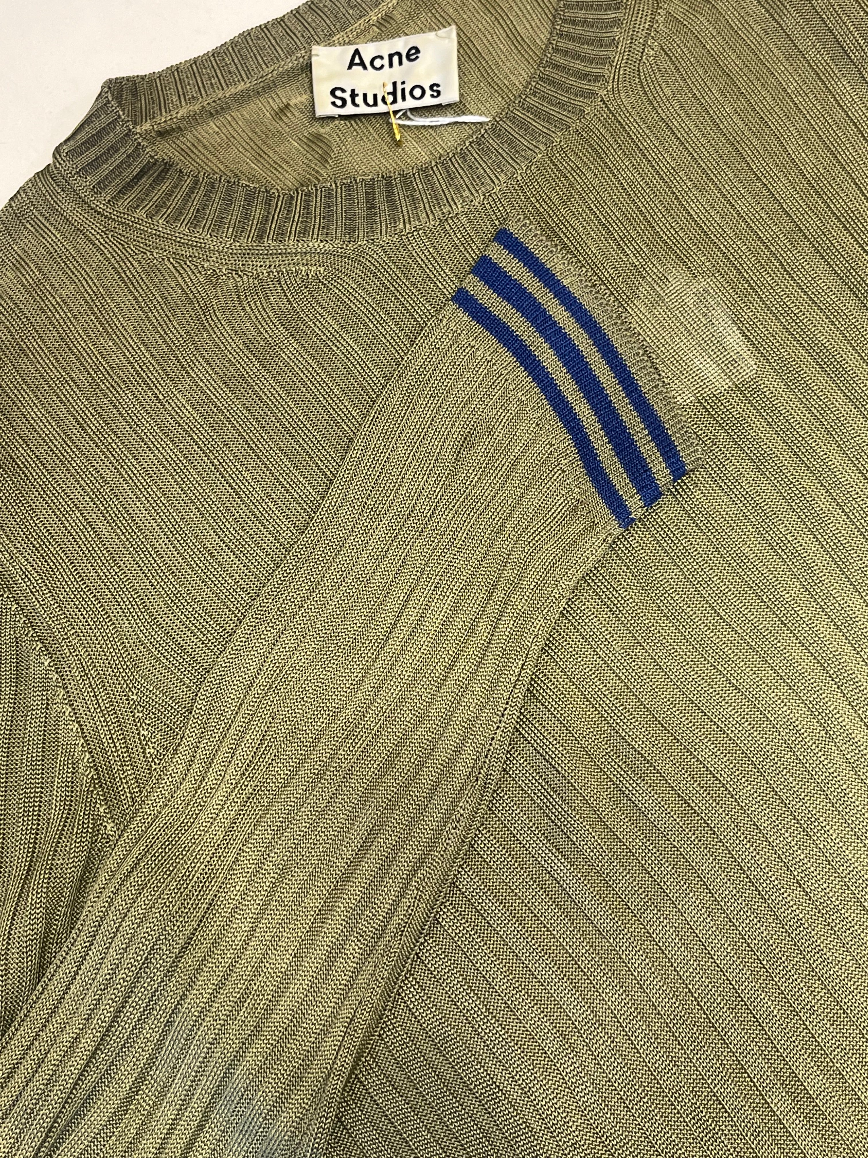 ACNE STUDIOS olive green long sleeve