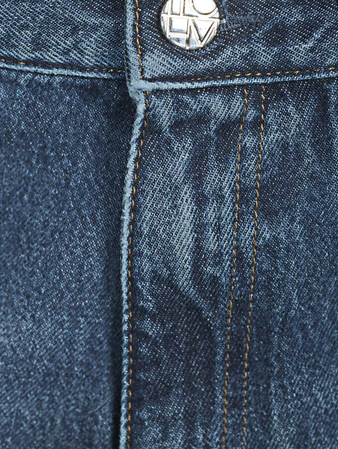 TOTEME mid wash straight leg jeans