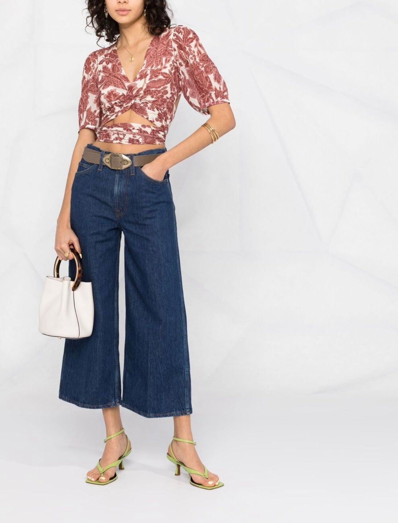 BA&SH 
Wink Floral-Print Blouse - Neutrals