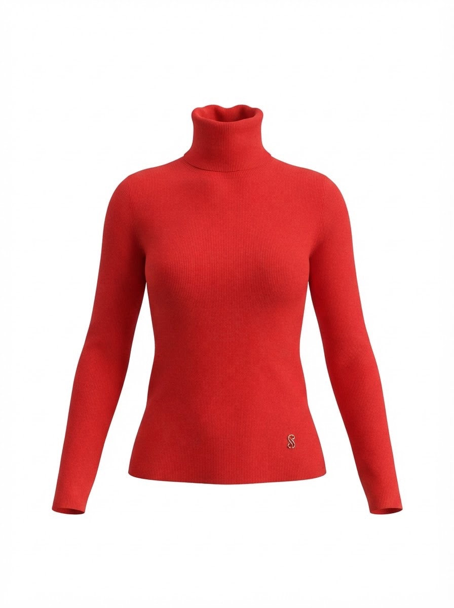 PROENZA Schouler bright red turtleneck
