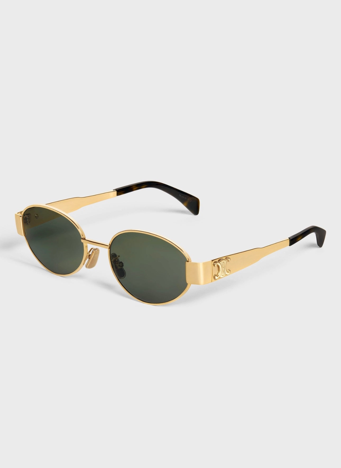 CELINE - TRIOMPHE METAL 01 SUNGLASSES IN METAL
GOLD / GREEN