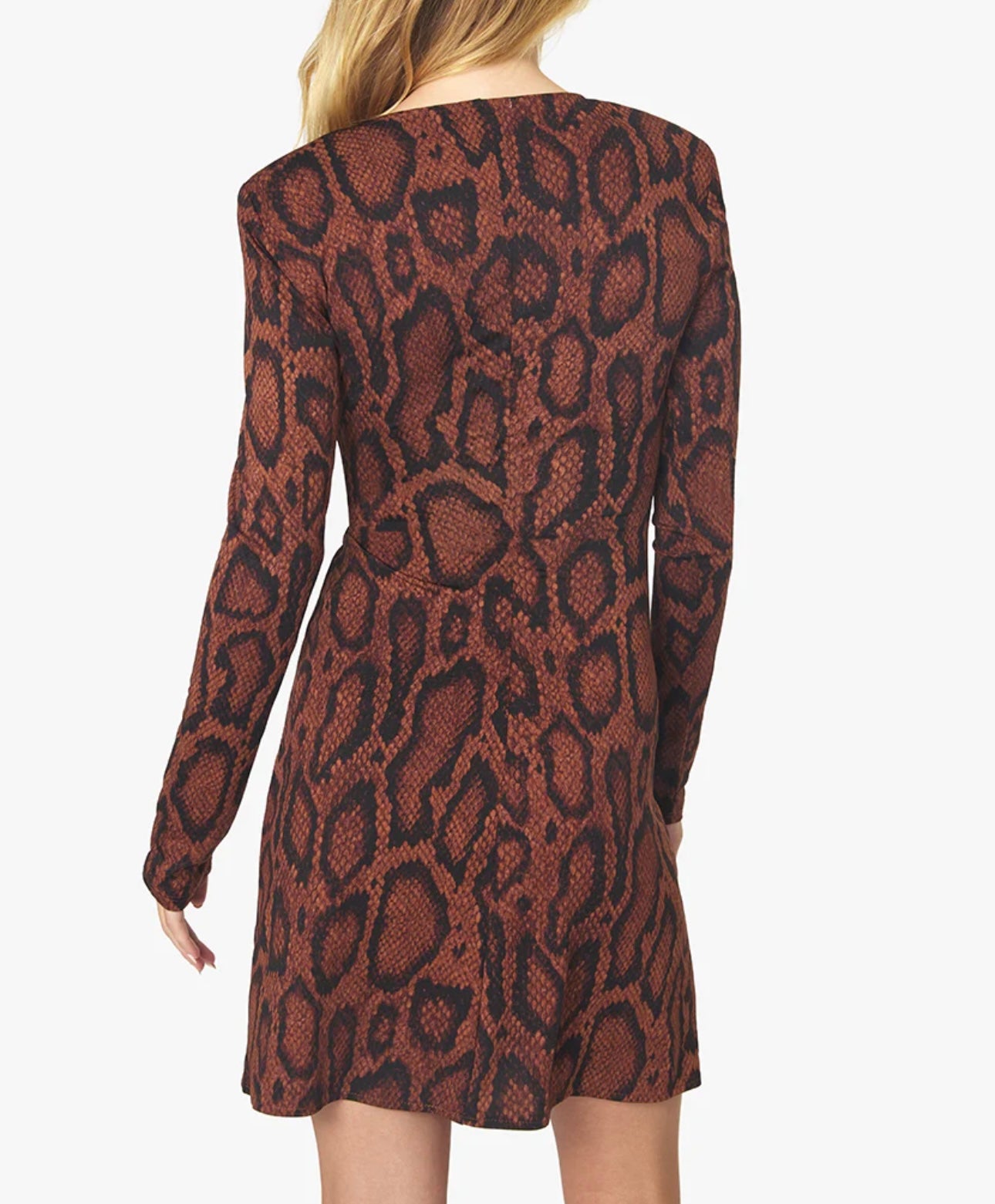 We Wore What - Aninal Print o-ring dress