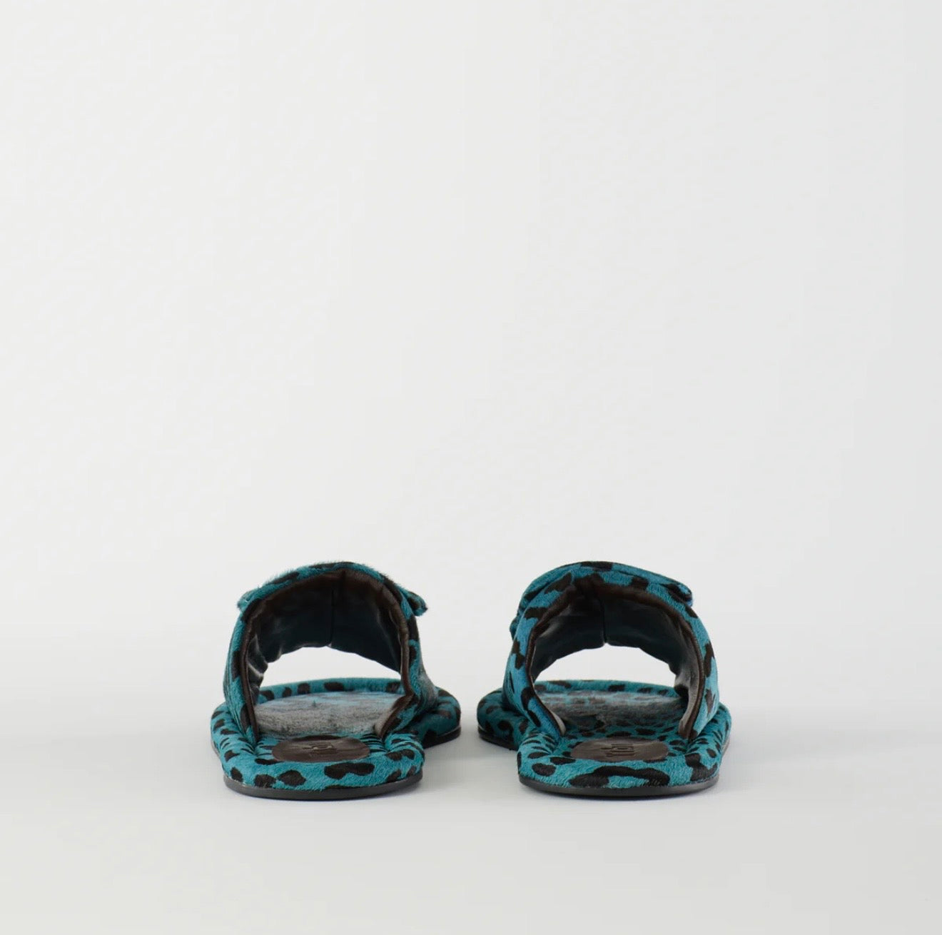 Tibi Pony Hair Calf Print Beryen Sandal