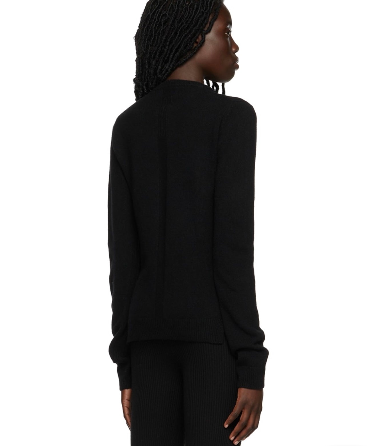 RICK OWENS - BLACK CASHMERE SWEATER