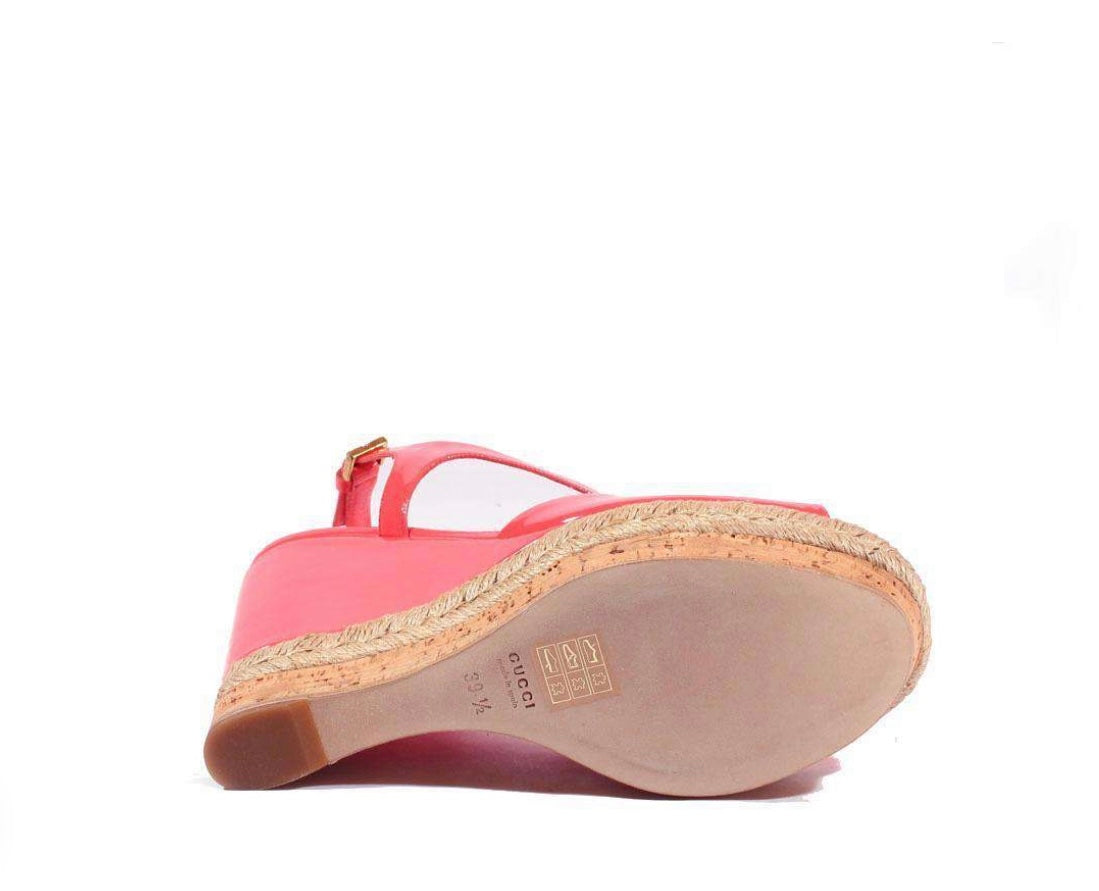 Gucci - Vernice Crystal Begunia Pink Wedges