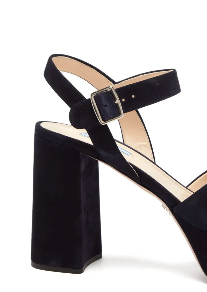 Prada - Suede Platform Sandals