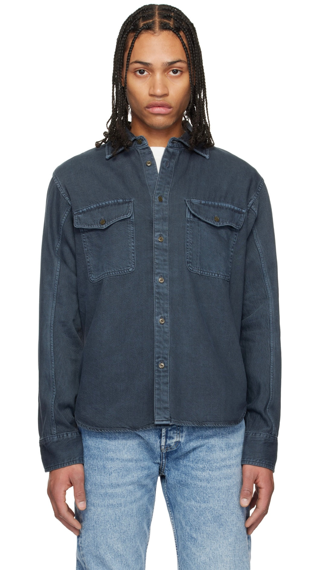 RAG & BONE featherweight denim shirt in Minna