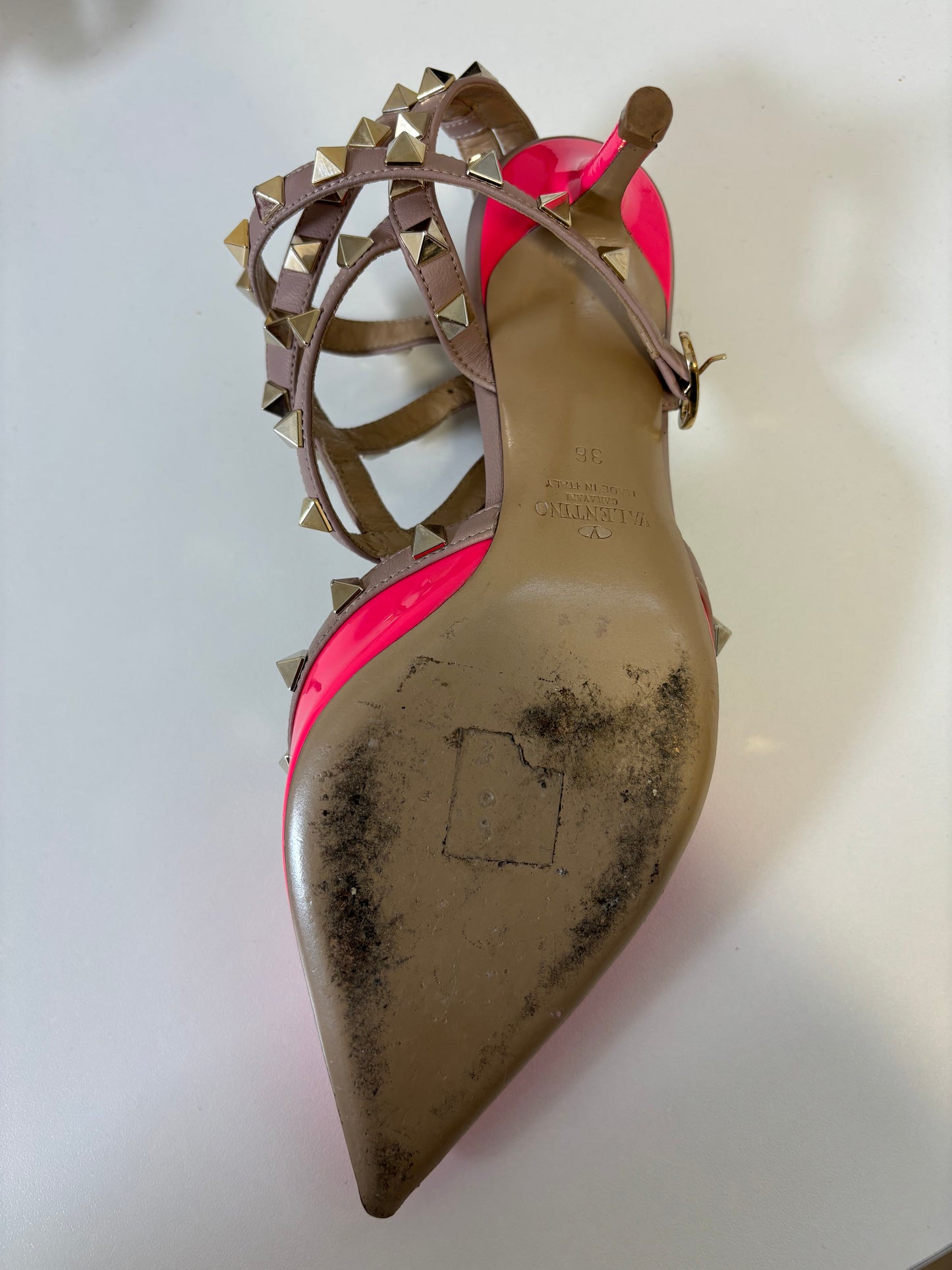 Valentino Rockstud Kitten Heels