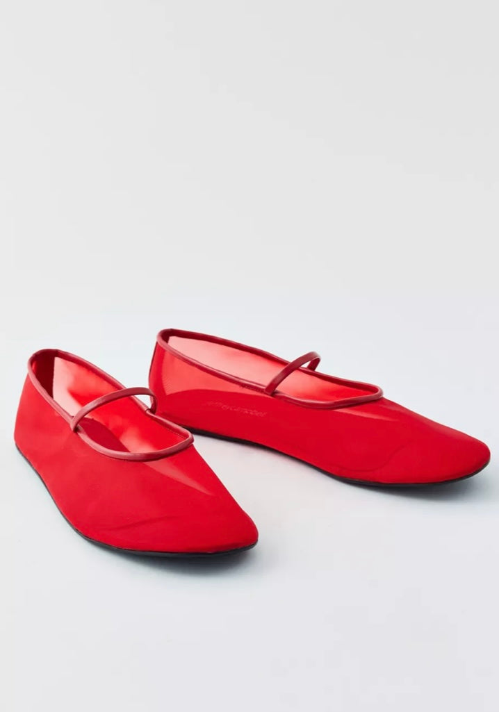 Jeffrey Campbell Swan Lake Mesh Mary Jane Ballet Flat