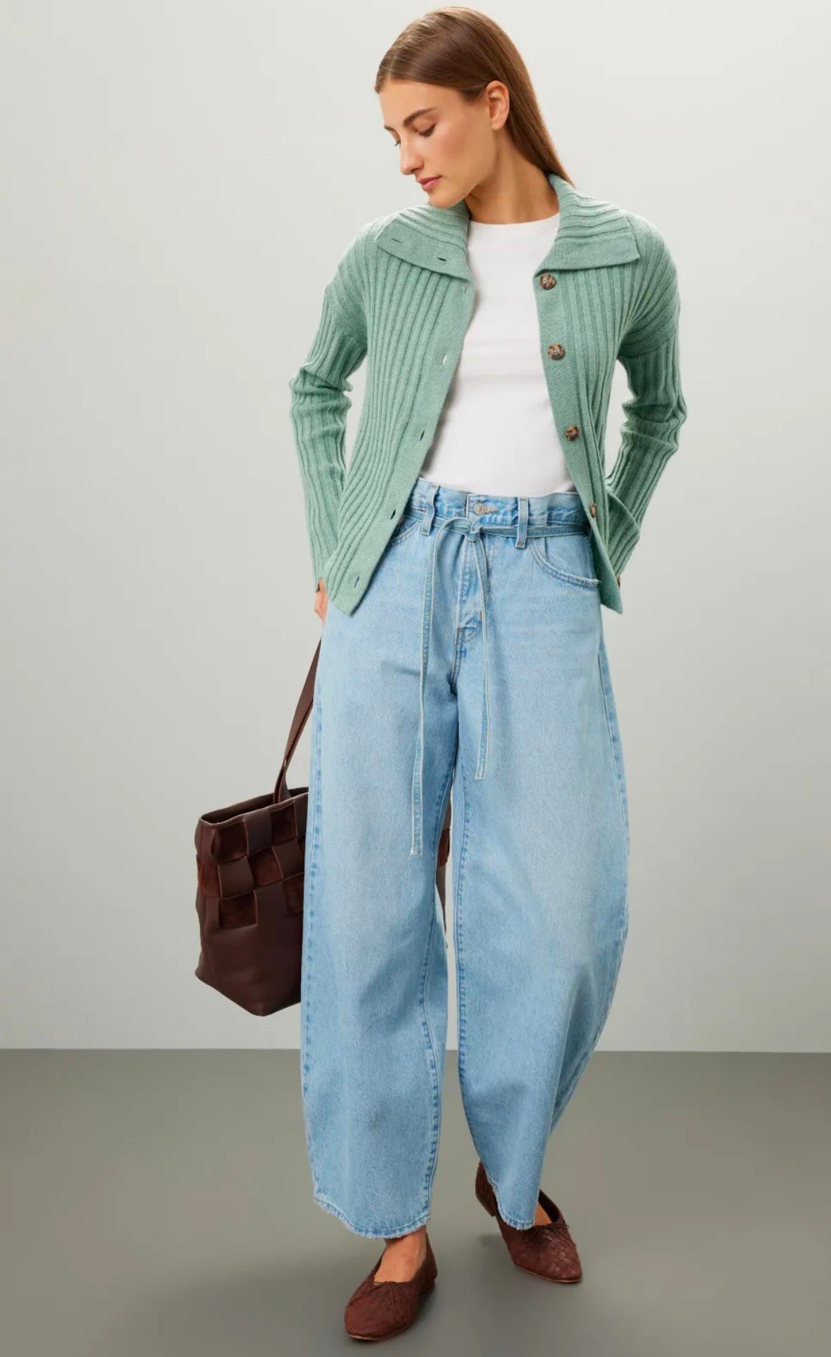 Madewell- Oversize-Collar Cardigan Sweater