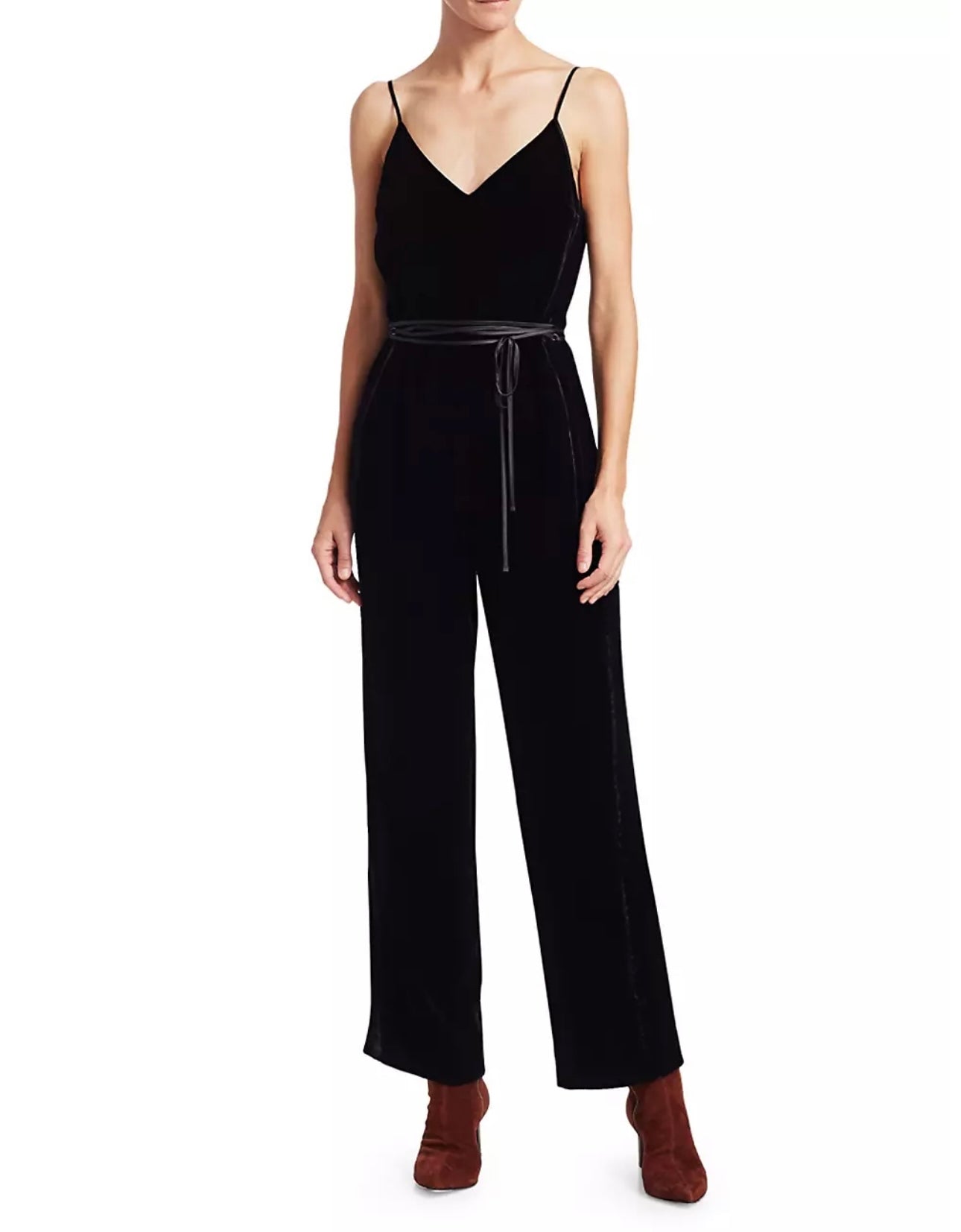 rag & bone
Jamie Straight-Leg Velvet Jumpsuit