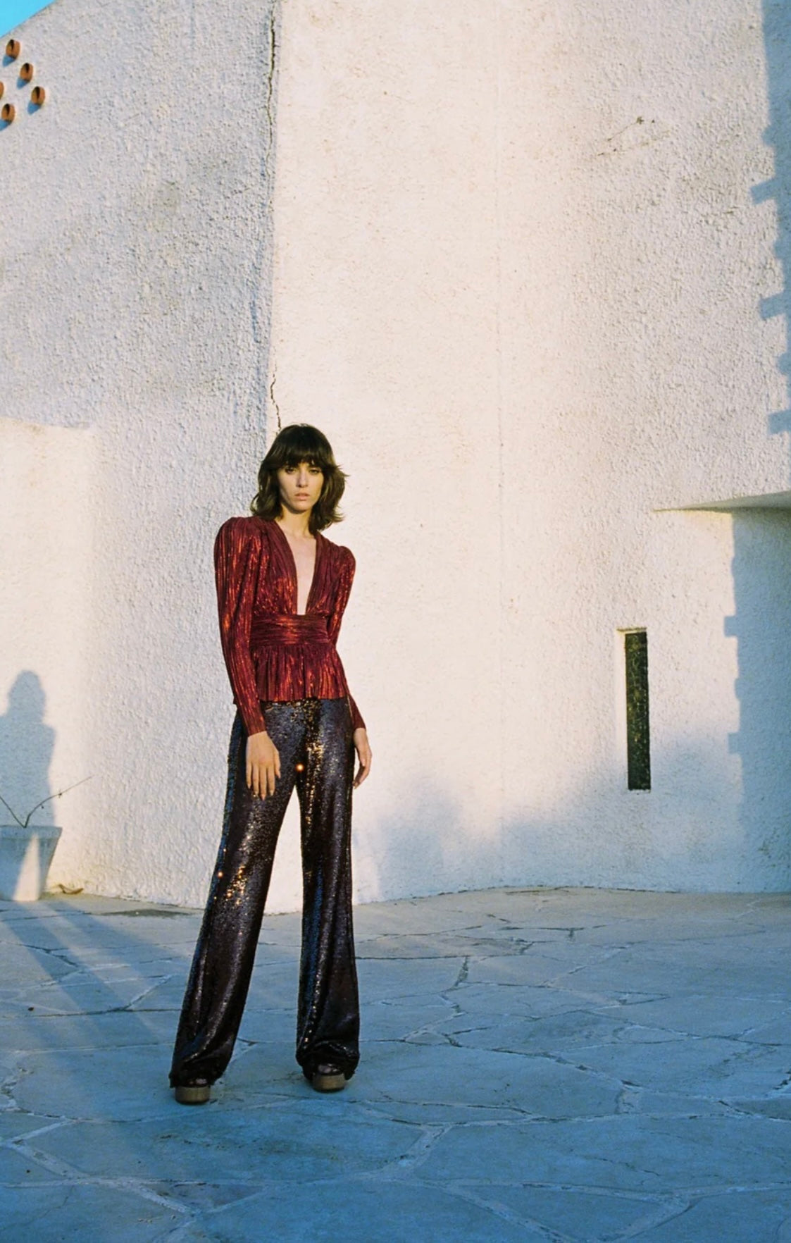 Sabina Musayev - Maxim Top in Ruby Wine