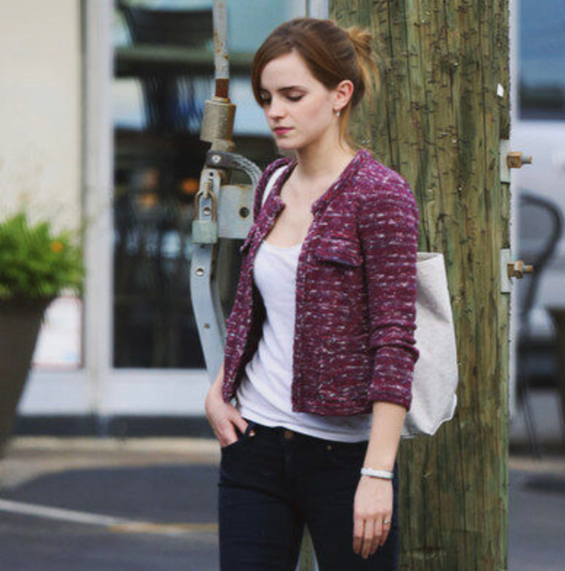 ISABEL MARANT ETOILE blue/red/white knit cardigan style jacket