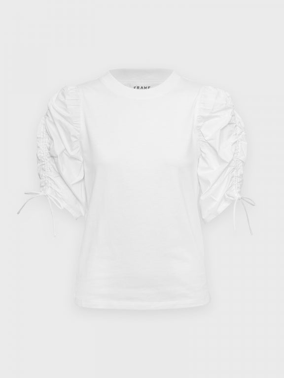 FRAME white puff sleeve tee